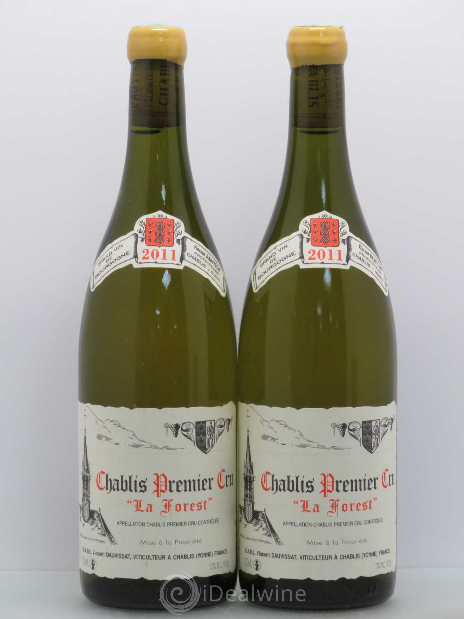 Chablis 1er Cru La Forest Vincent Dauvissat (Domaine) 2011 - Lot de 2 bouteilles - 0