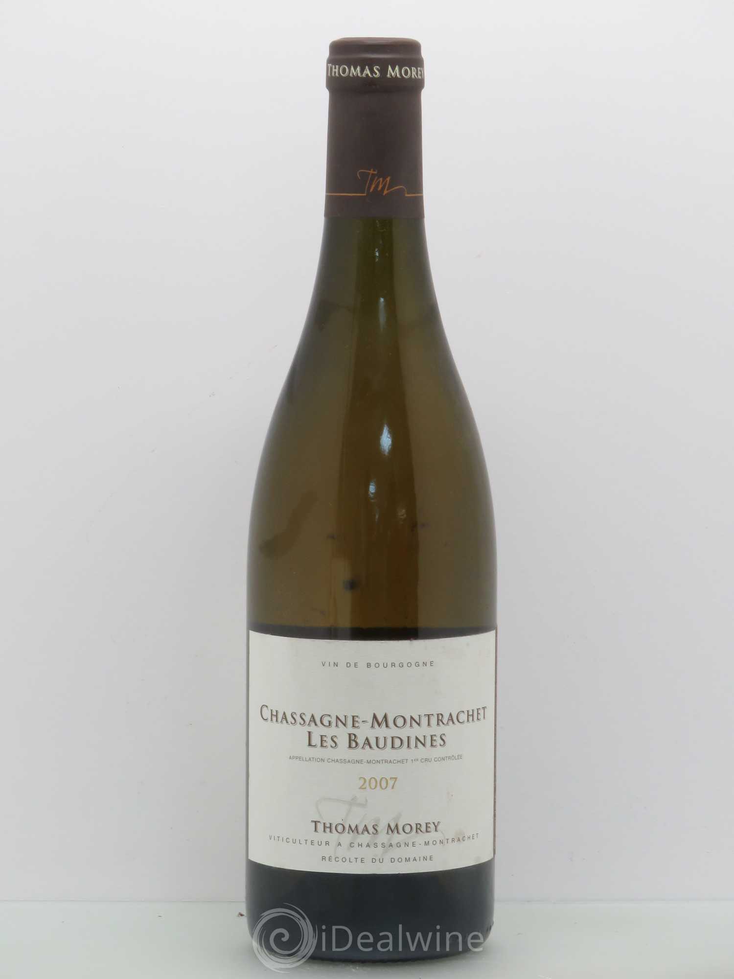 Chassagne-Montrachet 1er Cru Thomas Morey 2007 - Posten von 1 Flasche - 0