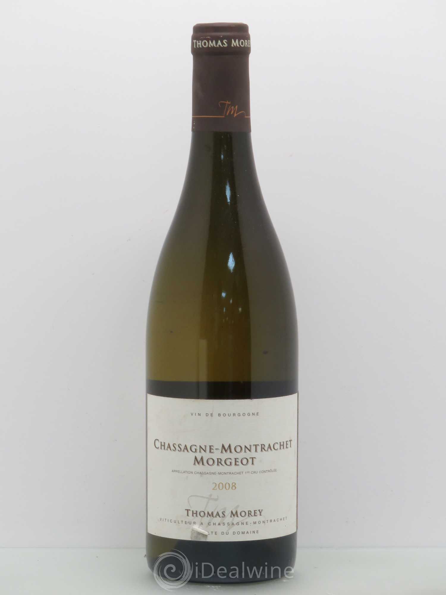 Chassagne-Montrachet 1er Cru Morgeot Thomas Morey 2008 - Posten von 1 Flasche - 0