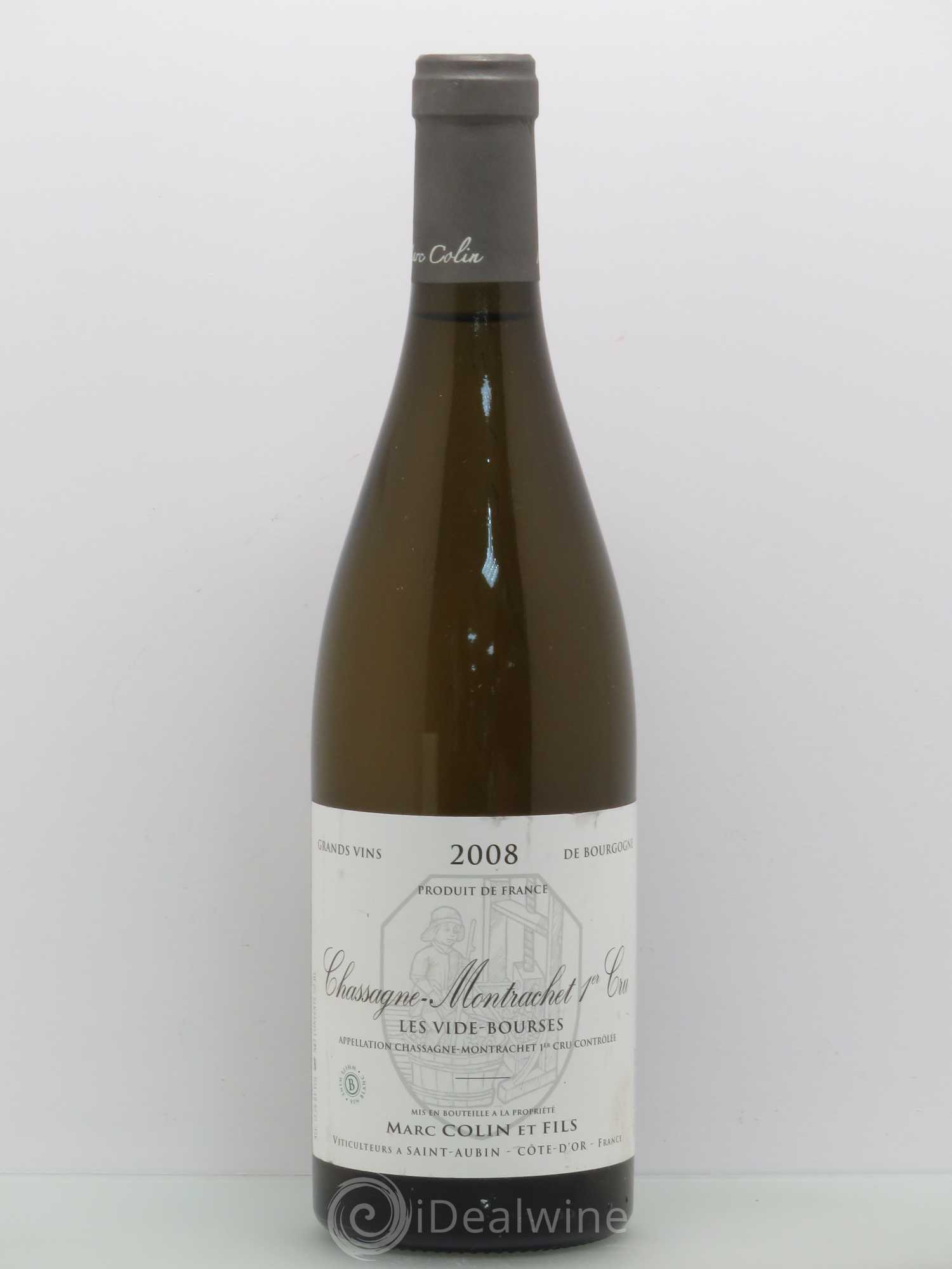 Chassagne-Montrachet 1er Cru Les Vides Bourses Colin 2008 - Posten von 1 Flasche - 0
