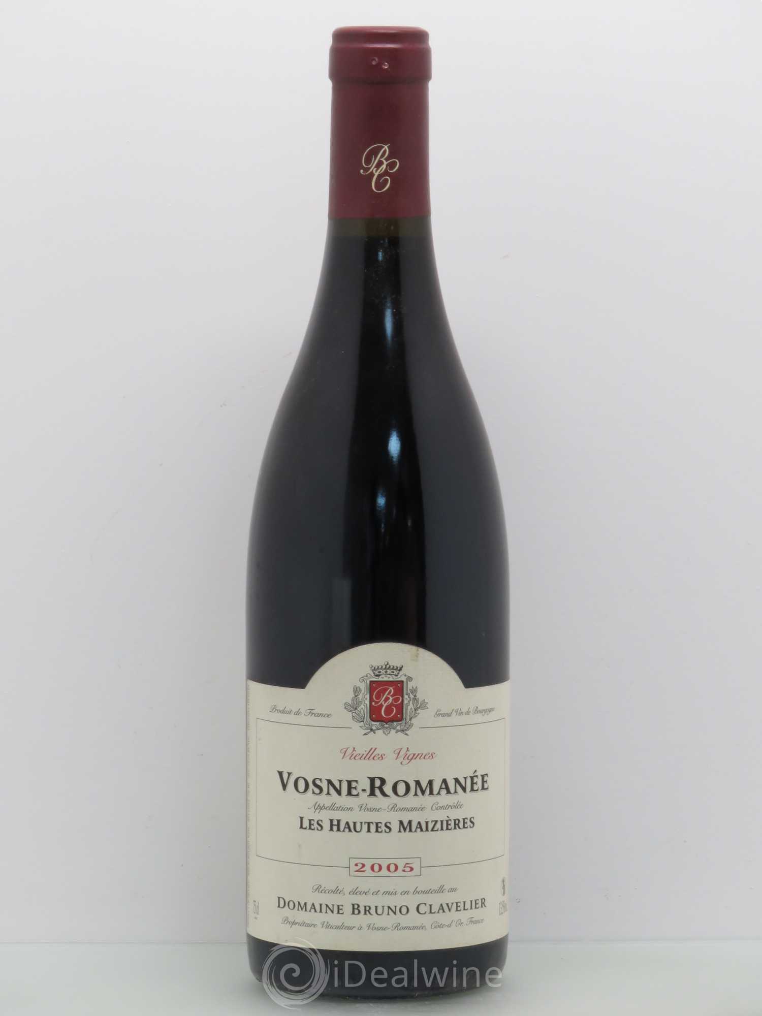 Vosne-Romanée Les Hautes Mazières - Bruno Clavelier 2005 - Lotto di 1 bottiglia - 0