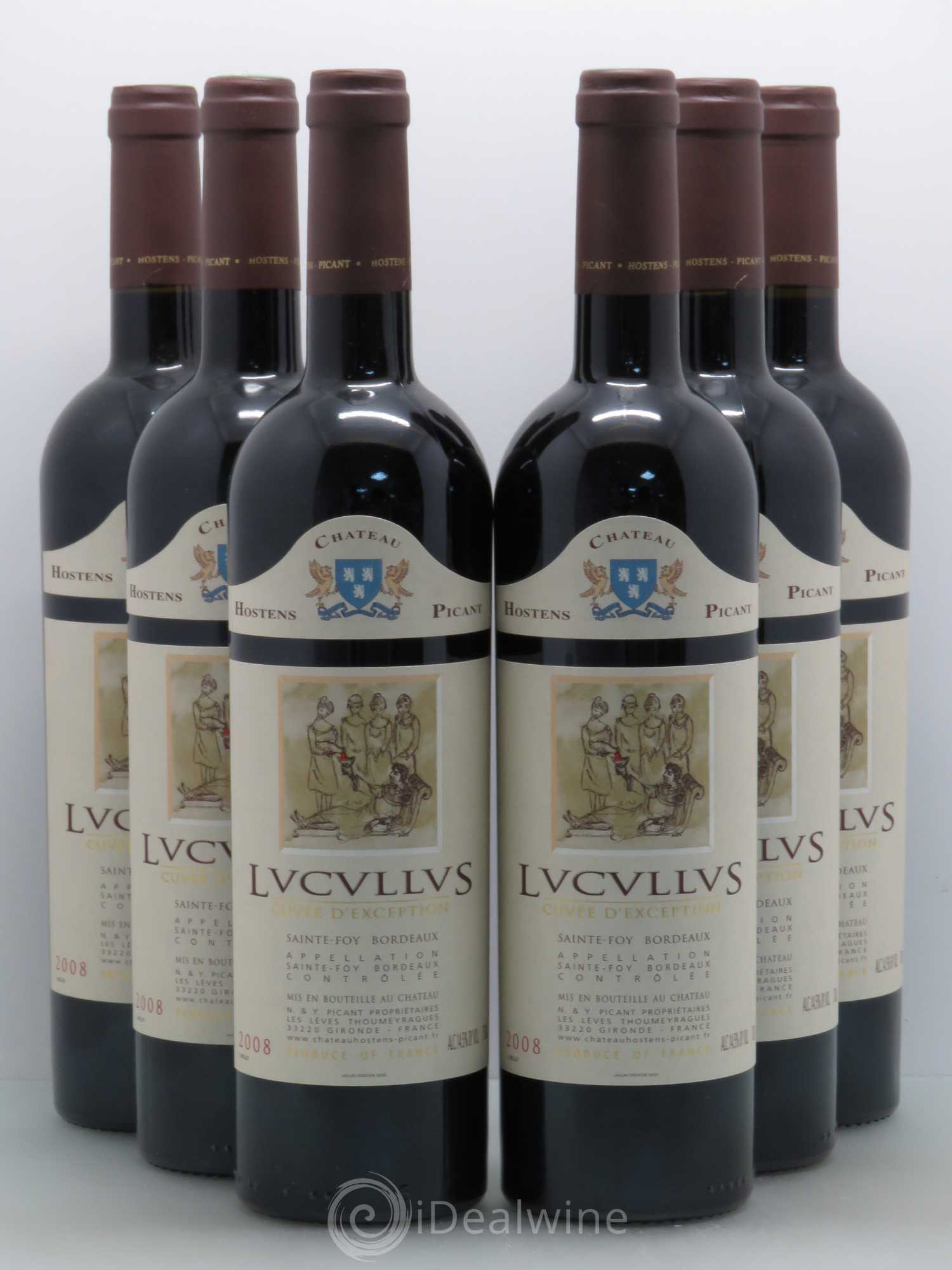 Château Hostens-Picant Lucullus (sans prix de réserve) 2008 - Lot de 6 bouteilles - 0