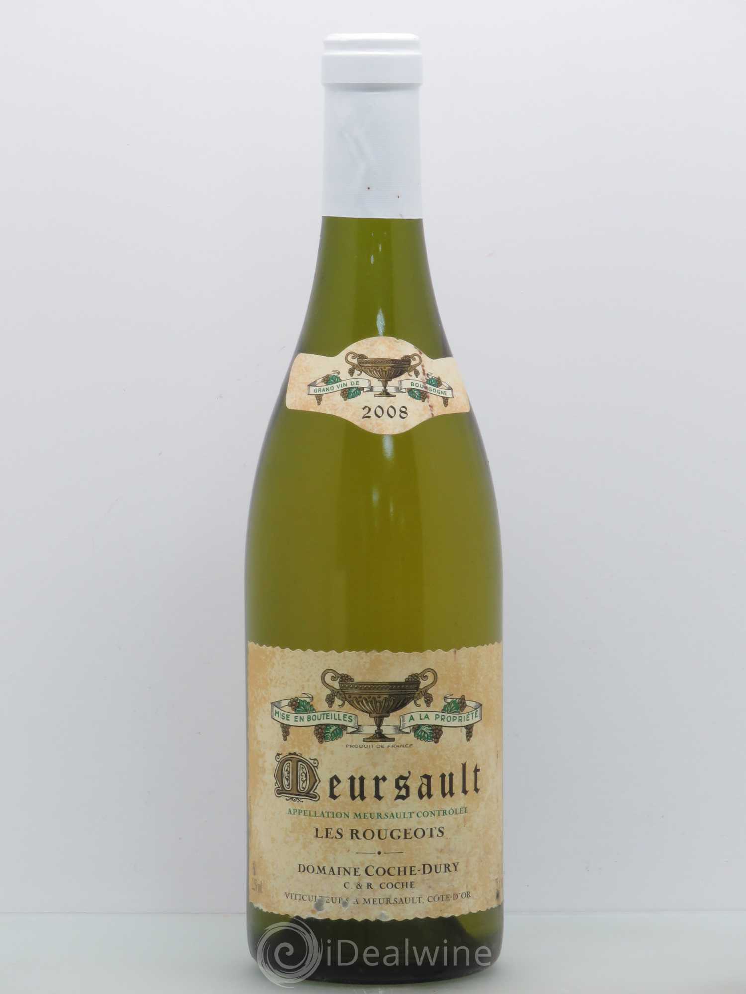 Meursault Les Rougeots Coche Dury (Domaine) 2008 - Lot de 1 bouteille - 0
