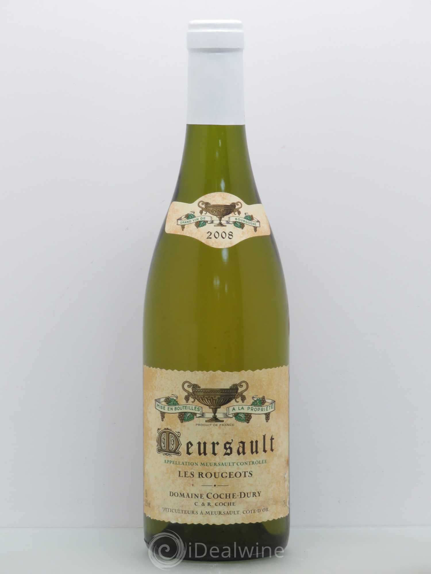 Meursault Les Rougeots Coche Dury (Domaine) 2008 - Lot de 1 bouteille - 0
