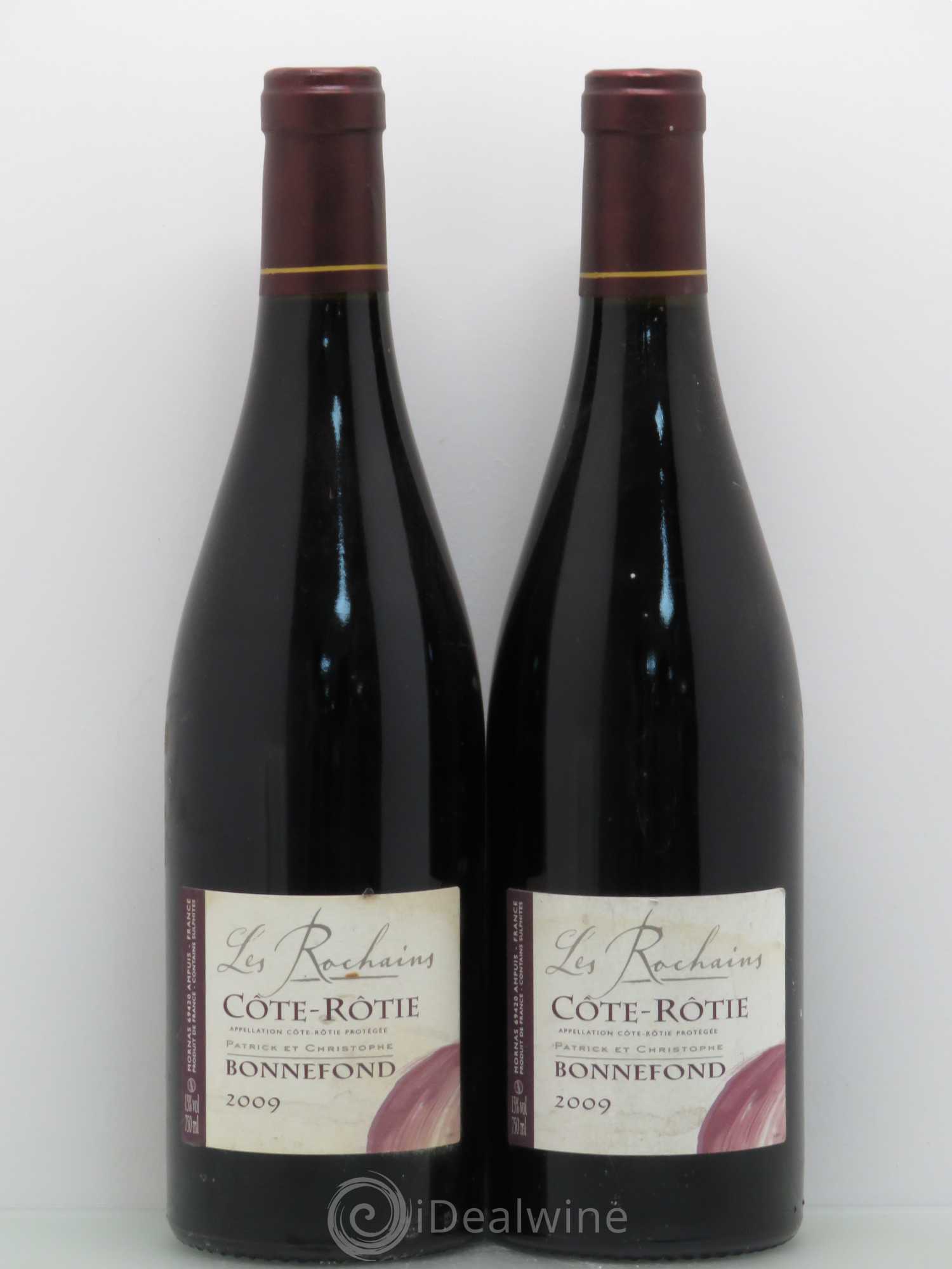 Côte-Rôtie Les Rochains Domaine Bonnefond 2009 - Lot de 2 bouteilles - 0