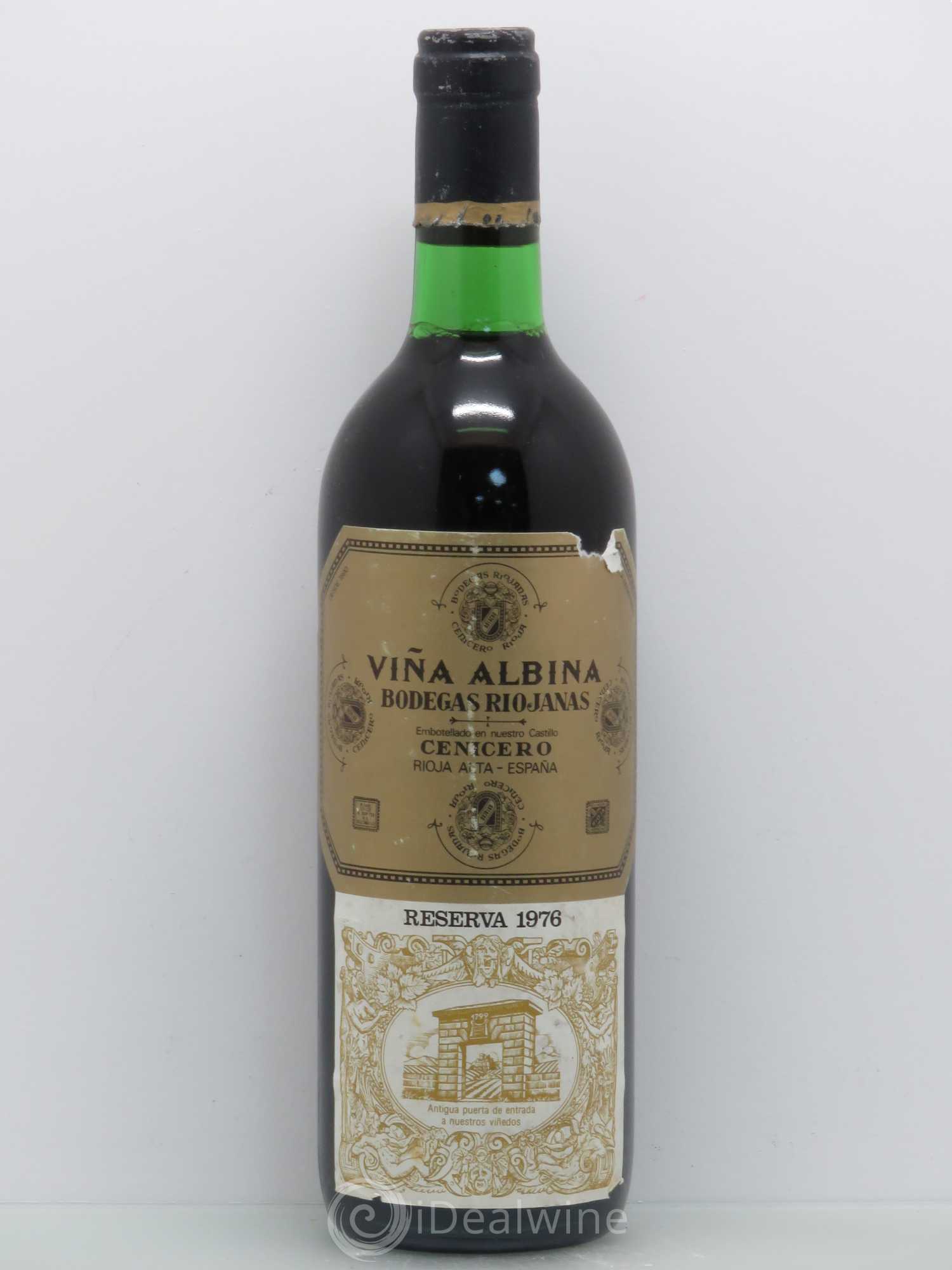 Rioja DOCA Alta Vina Albina Bodegas Riojanas Reserva 1976 - Lot of 1 bottle - 0