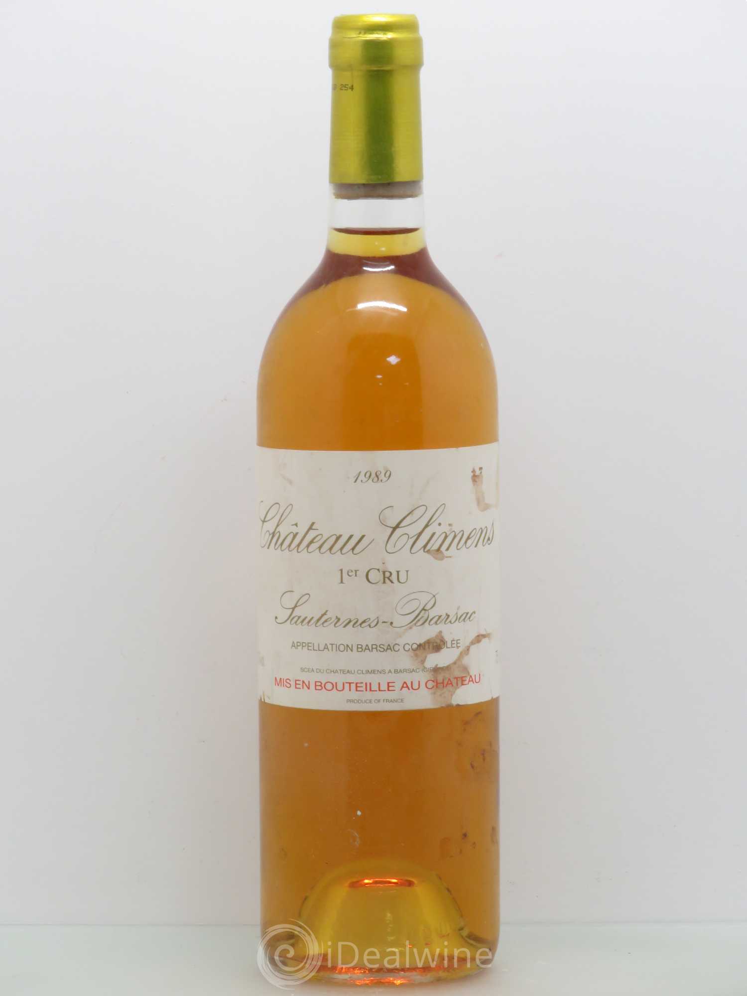 Château Climens 1er Grand Cru Classé 1989 - Lotto di 1 bottiglia - 0