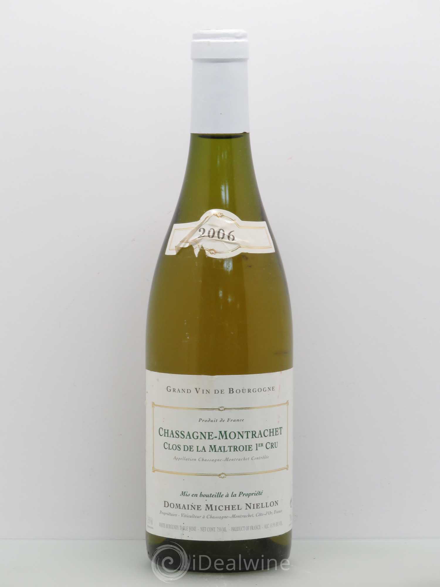 Chassagne-Montrachet 1er Cru Clos de la Maltroie Michel Niellon (Domaine) 2006 - Lot de 1 bouteille - 0