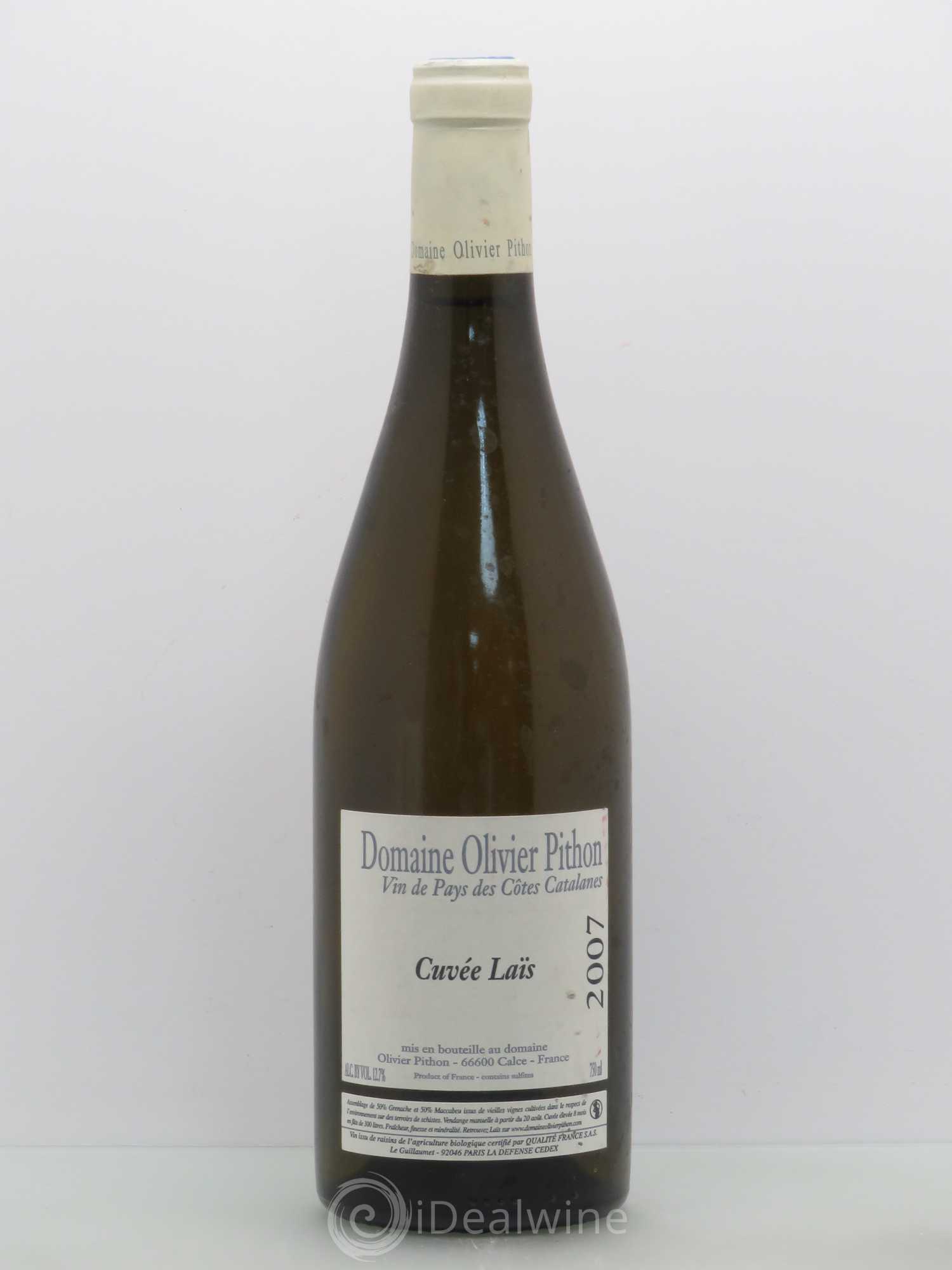 Côtes du Roussillon Olivier Pithon Laïs 2007 - Lot de 1 bouteille - 0