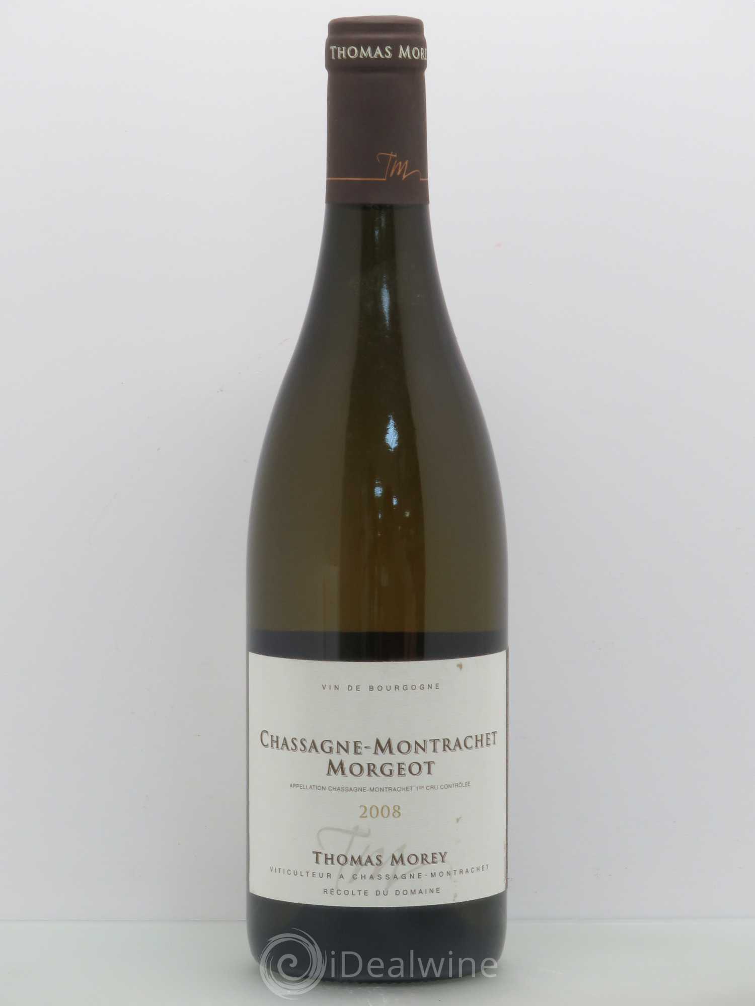 Chassagne-Montrachet 1er Cru Morgeot Thomas Morey 2008 - Posten von 1 Flasche - 0