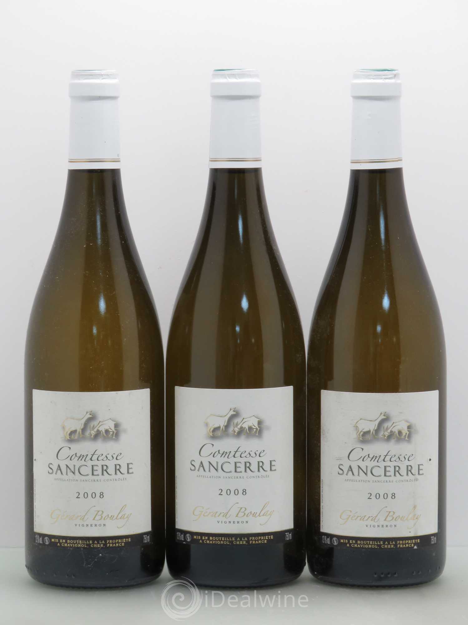 Sancerre Comtesse Gérard Boulay 2008 - Lot de 3 bouteilles - 0