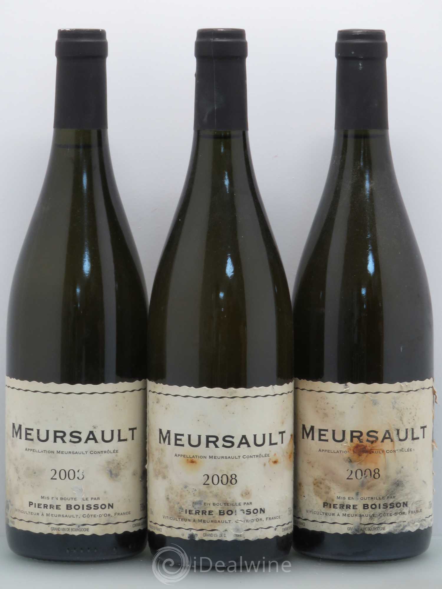 Meursault Pierre Boisson 2008 - Lot de 3 bouteilles - 0