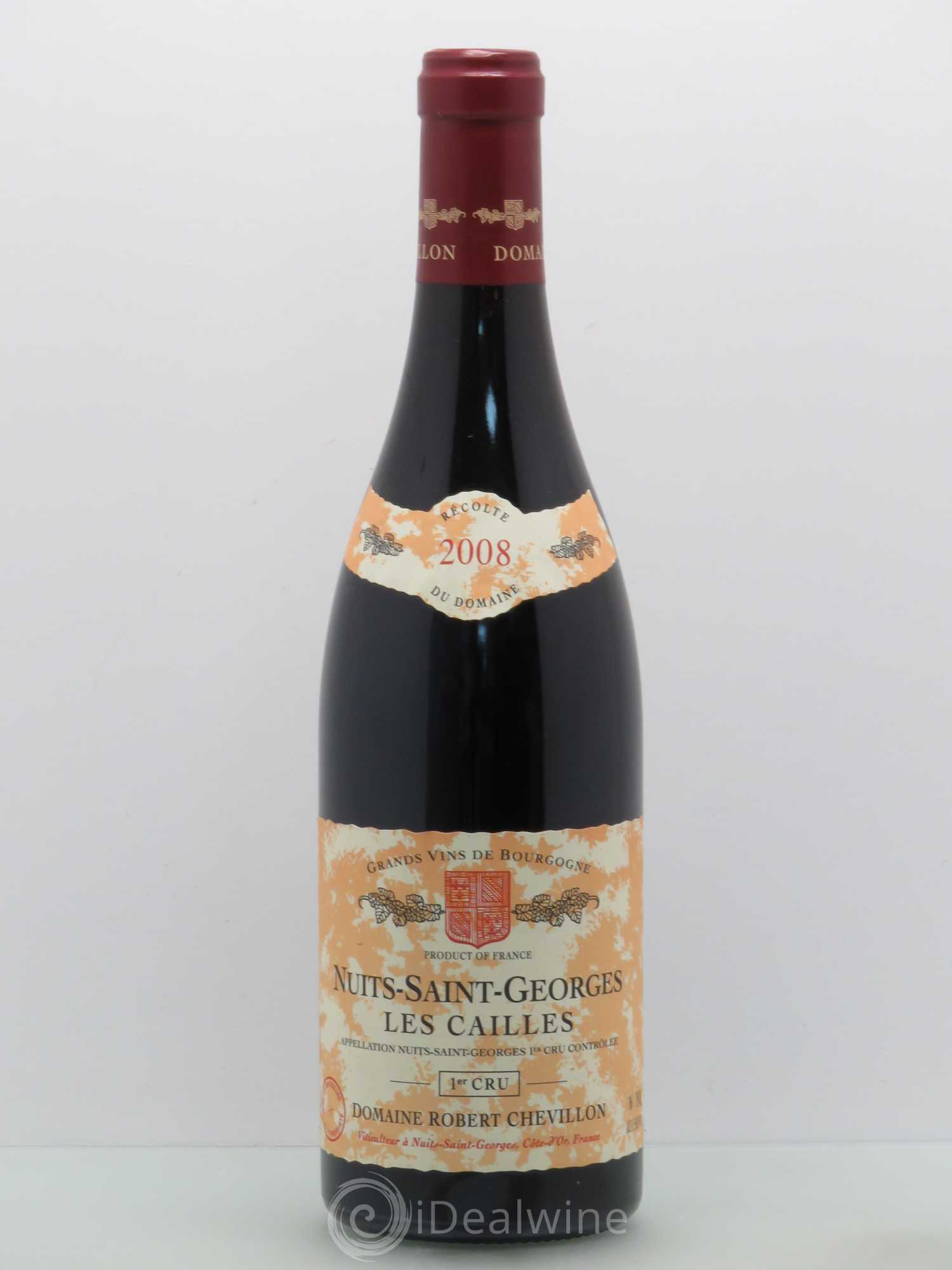 Nuits-Saint-Georges 1er Cru Les Cailles Robert Chevillon 2008 - Lot de 1 bouteille - 0