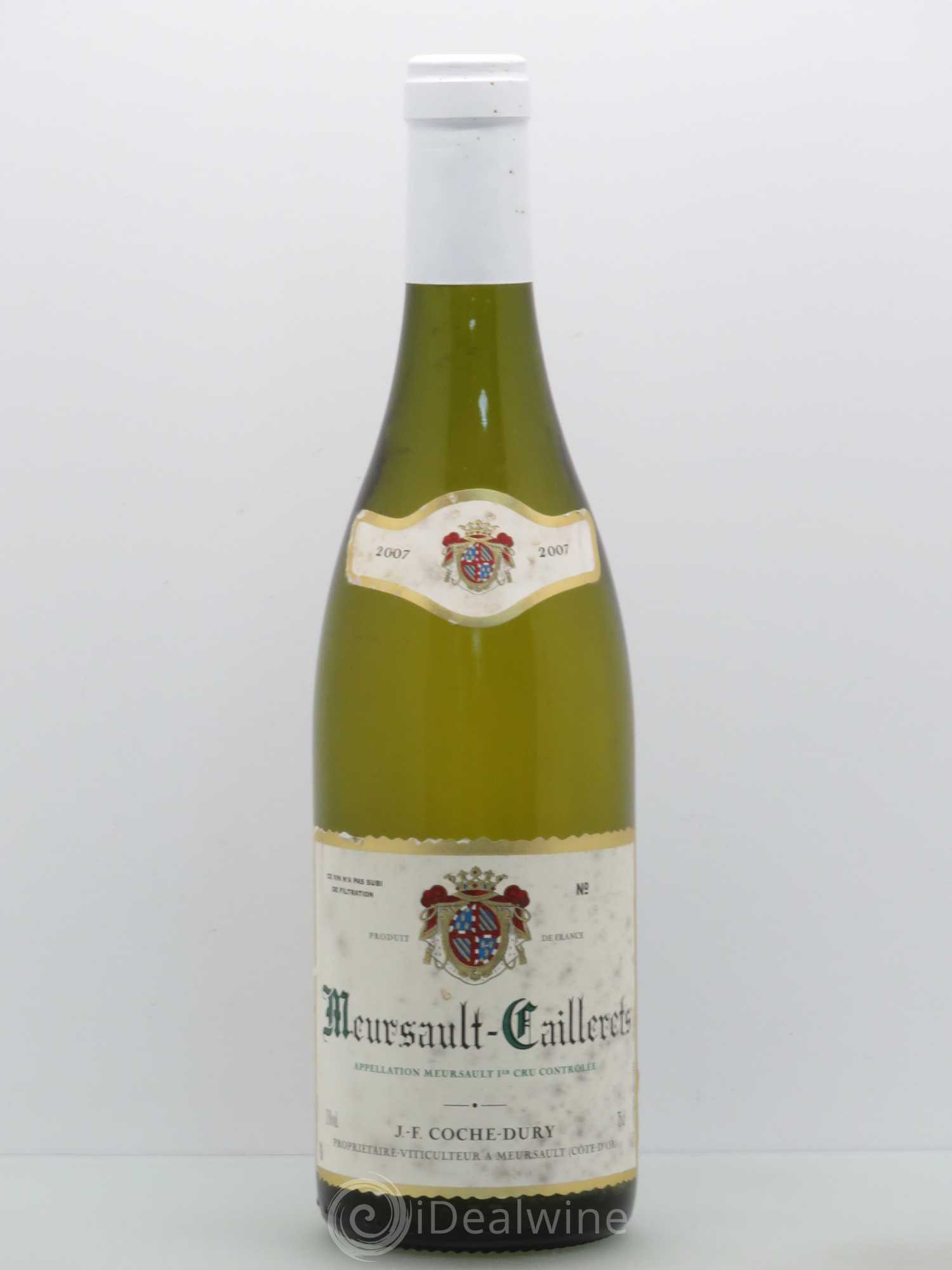 Meursault 1er Cru Caillerets Coche Dury (Domaine) 2007 - Lot de 1 bouteille - 0