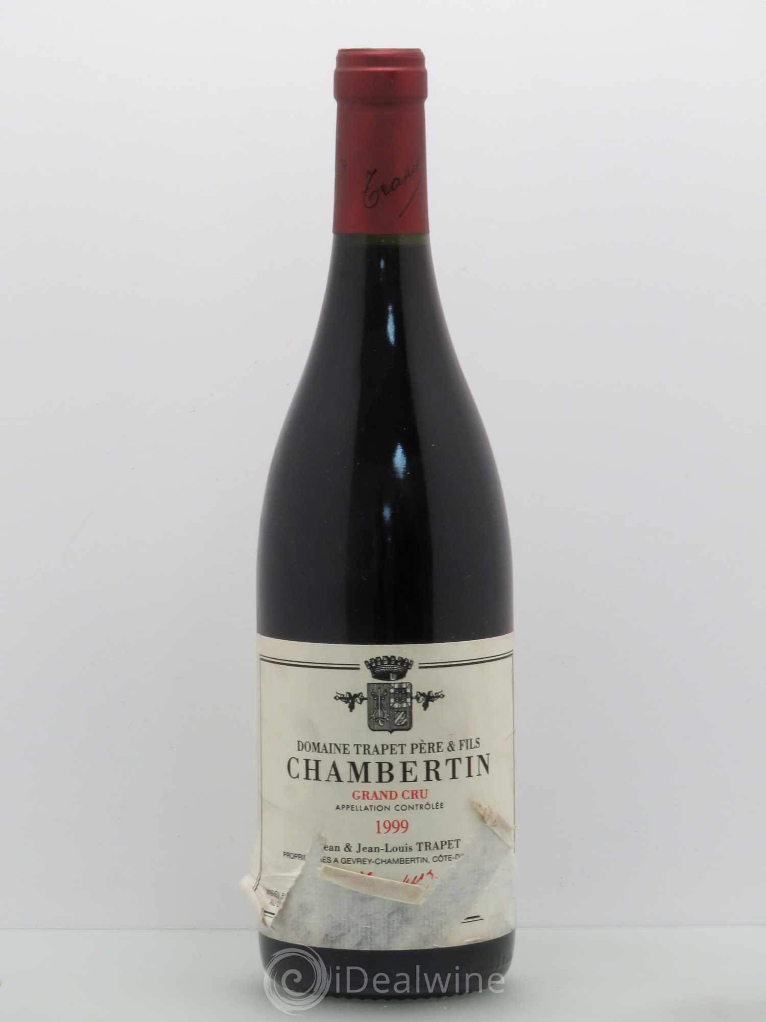 Chambertin Grand Cru Domaine Trapet 1999 - Lot de 1 bouteille - 0