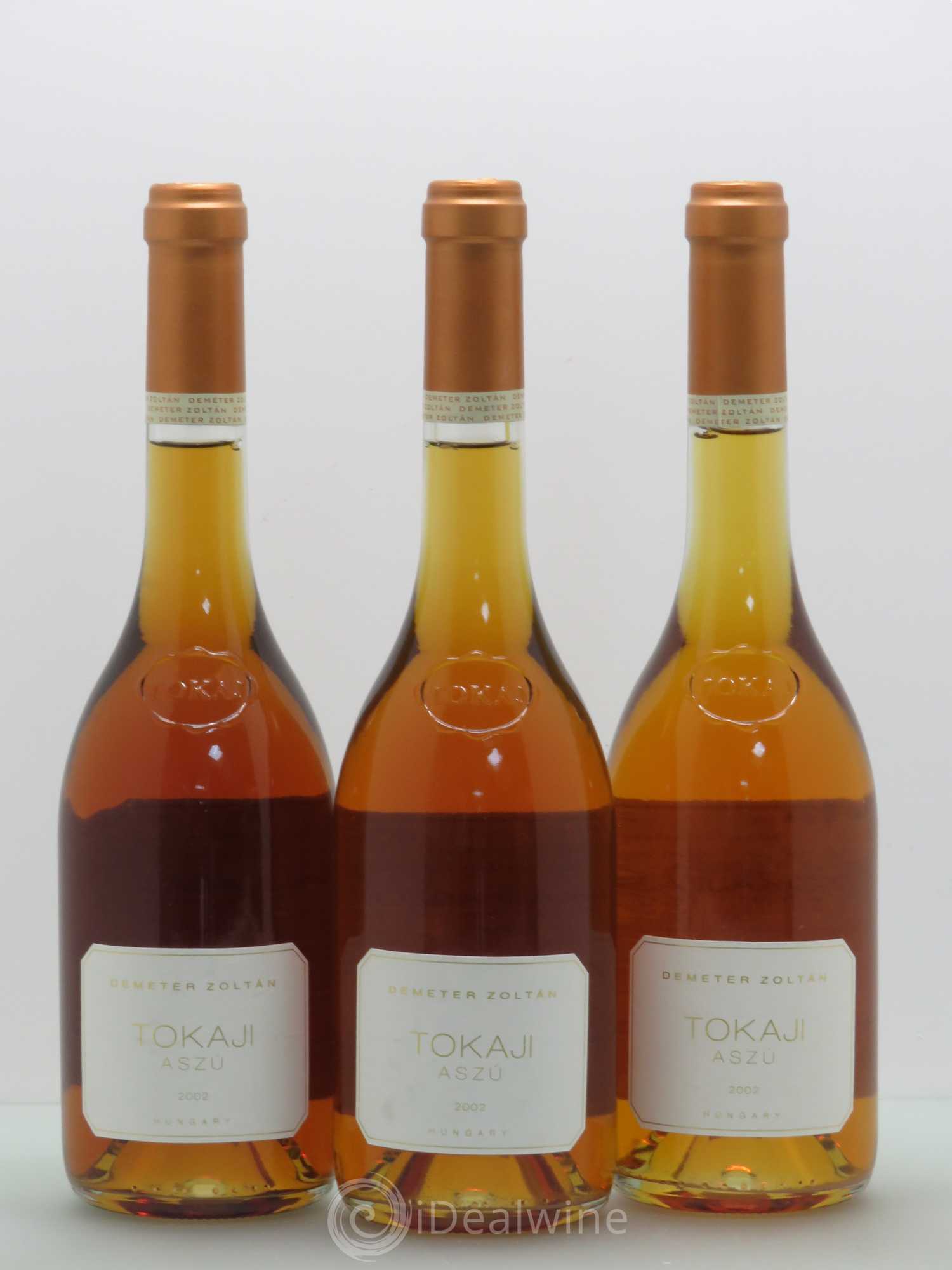Tokaji Tokaji Aszu 6 Puttonyos Demeter Zoltan (sans prix de réserve) 2002 - Posten von 3 Flaschen - 0