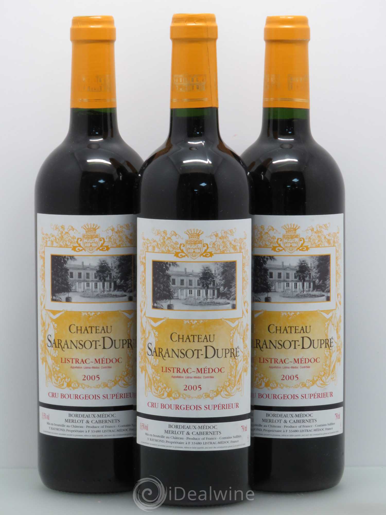 Château Saransot Dupré Cru Bourgeois (sans prix de réserve) 2005 - Lot de 6 bouteilles - 1