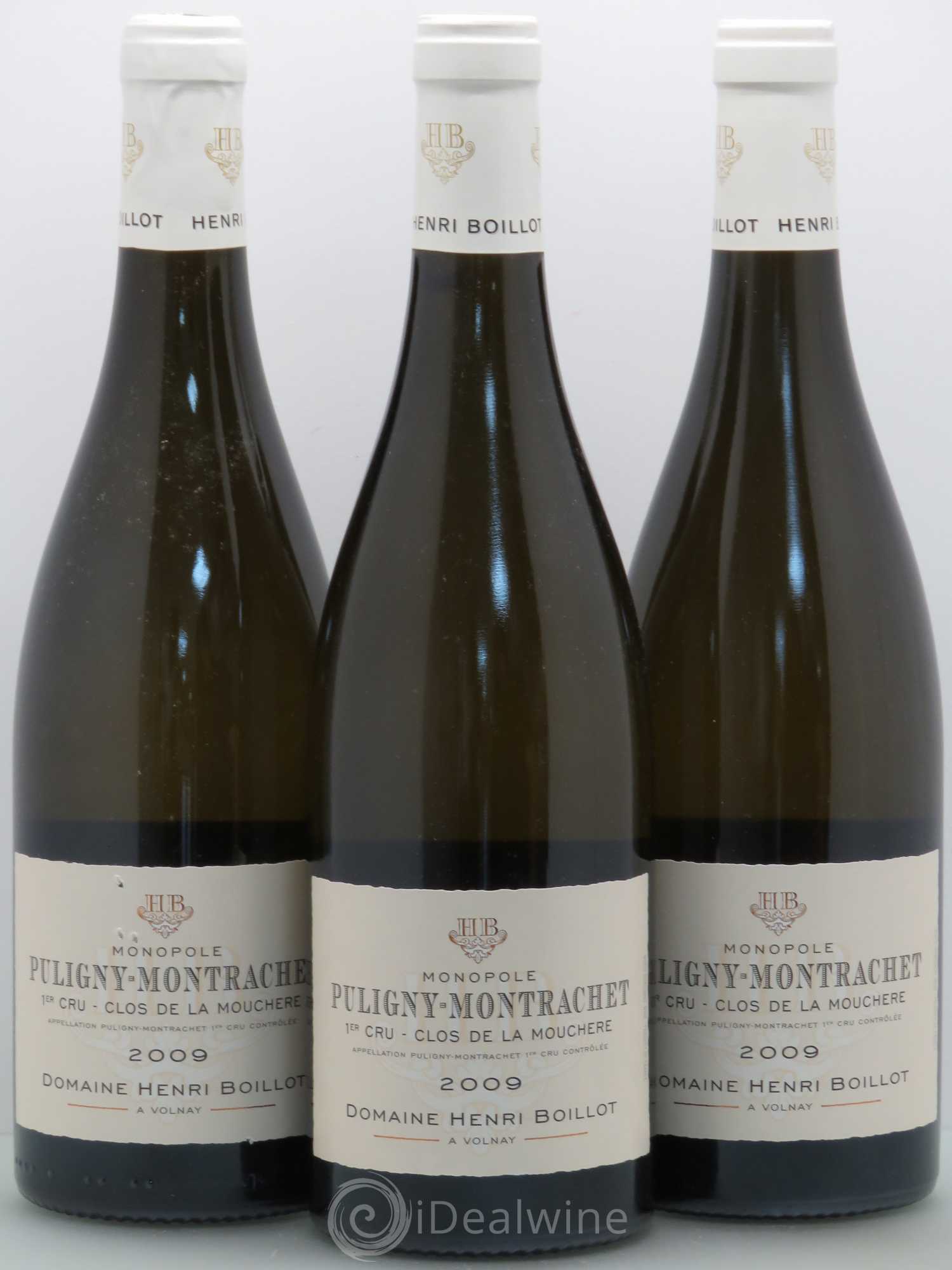 Puligny-Montrachet 1er Cru Clos de la Mouchère Henri Boillot (Domaine) 2009 - Lot de 3 bouteilles - 0