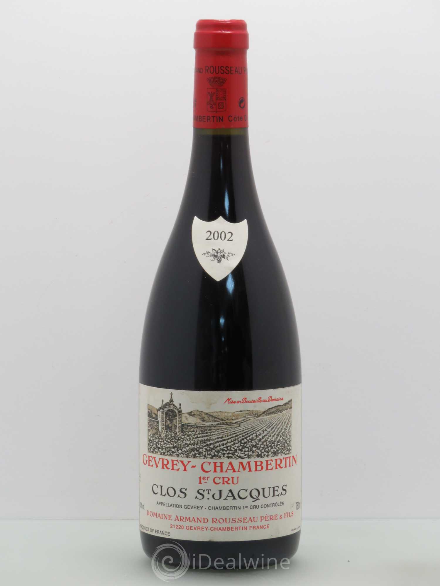 Gevrey-Chambertin 1er Cru Clos Saint-Jacques Armand Rousseau (Domaine) 2002 - Lot de 1 bouteille - 0