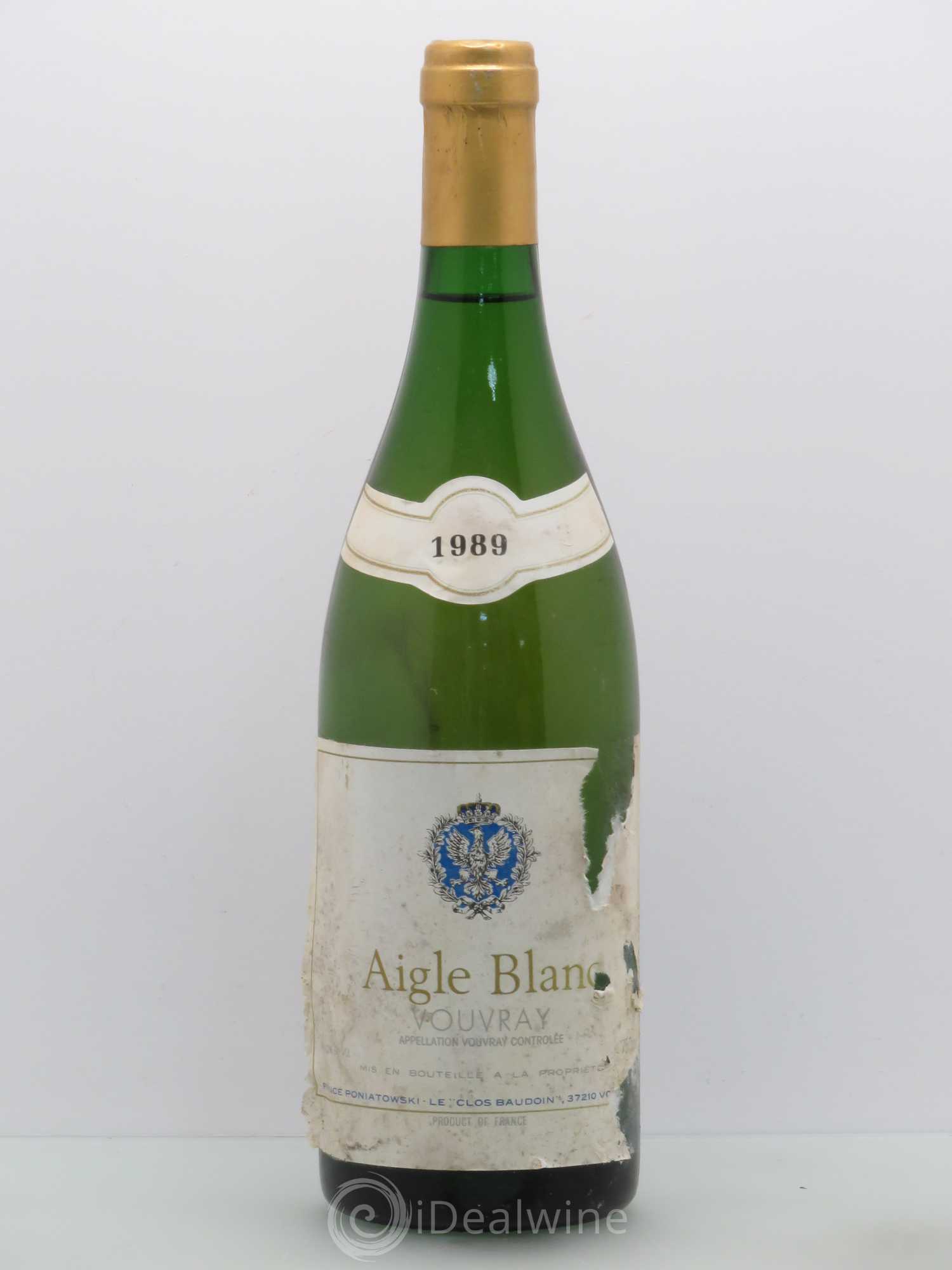 Vouvray Aigle blanc Clos Baudoin (sans prix de réserve) 1989 - Posten von 1 Flasche - 0
