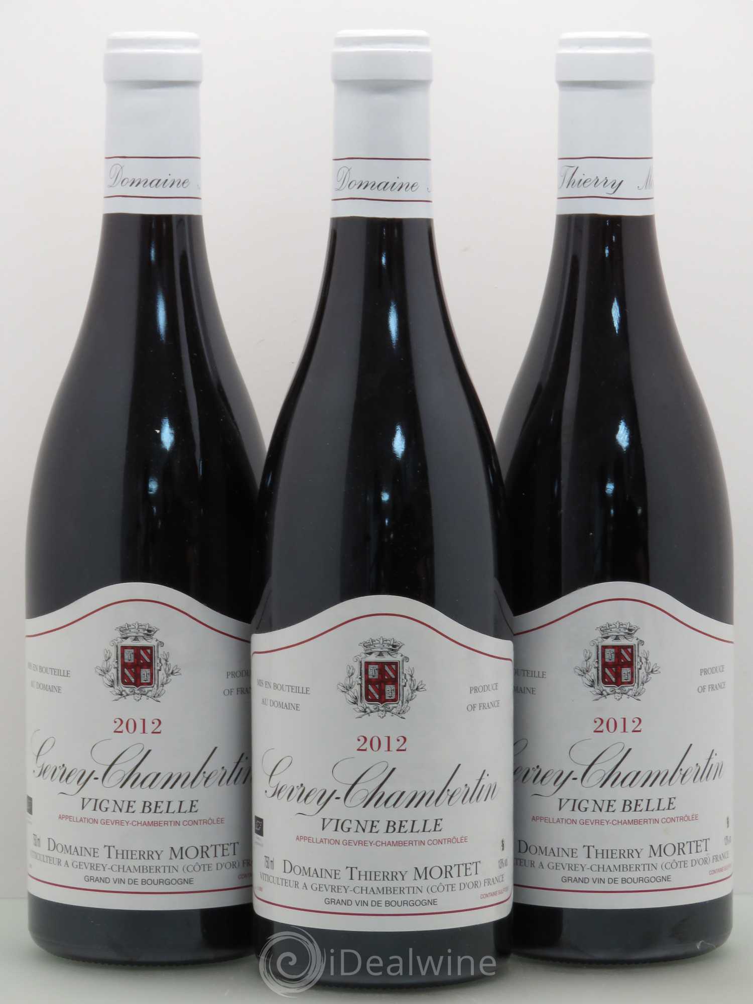 Gevrey-Chambertin Vigne Belle Thierry Mortet 2012 - Posten von 3 Flaschen - 0