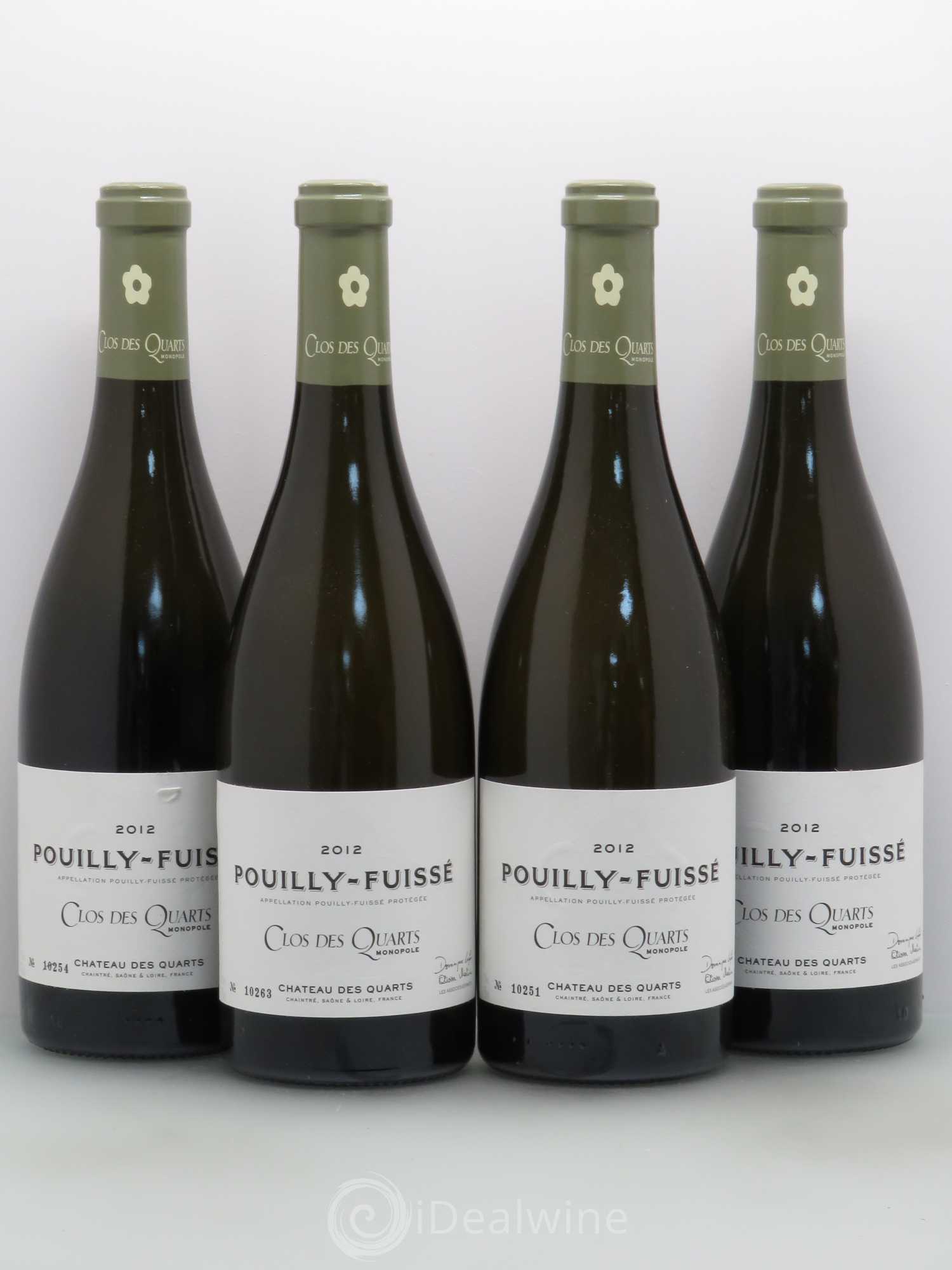 Pouilly-Fuissé Clos Des Quarts Domaine Des Quarts 2012 - Posten von 4 Flaschen - 0