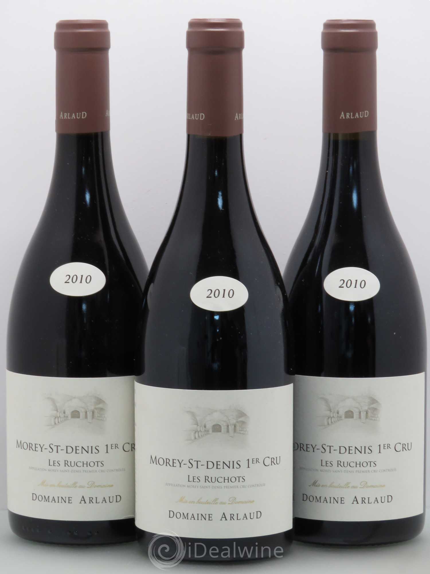 Morey-Saint-Denis 1er Cru Les Ruchots Dom Arlaud 2010 - Lot de 3 bouteilles - 0