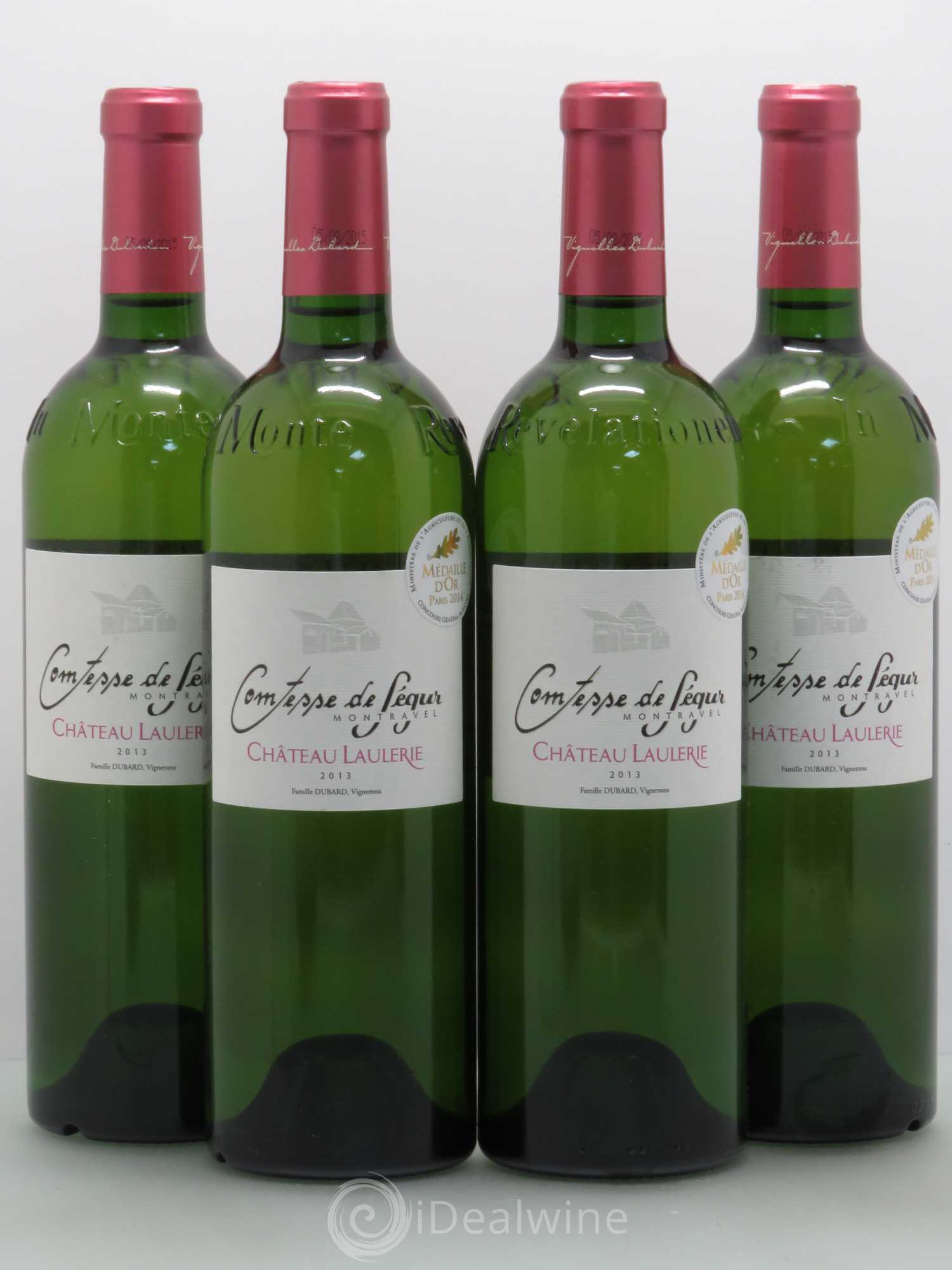 Montravel Comtesse de Segur Laulerie (sans prix de réserve) 2013 - Posten von 4 Flaschen - 0