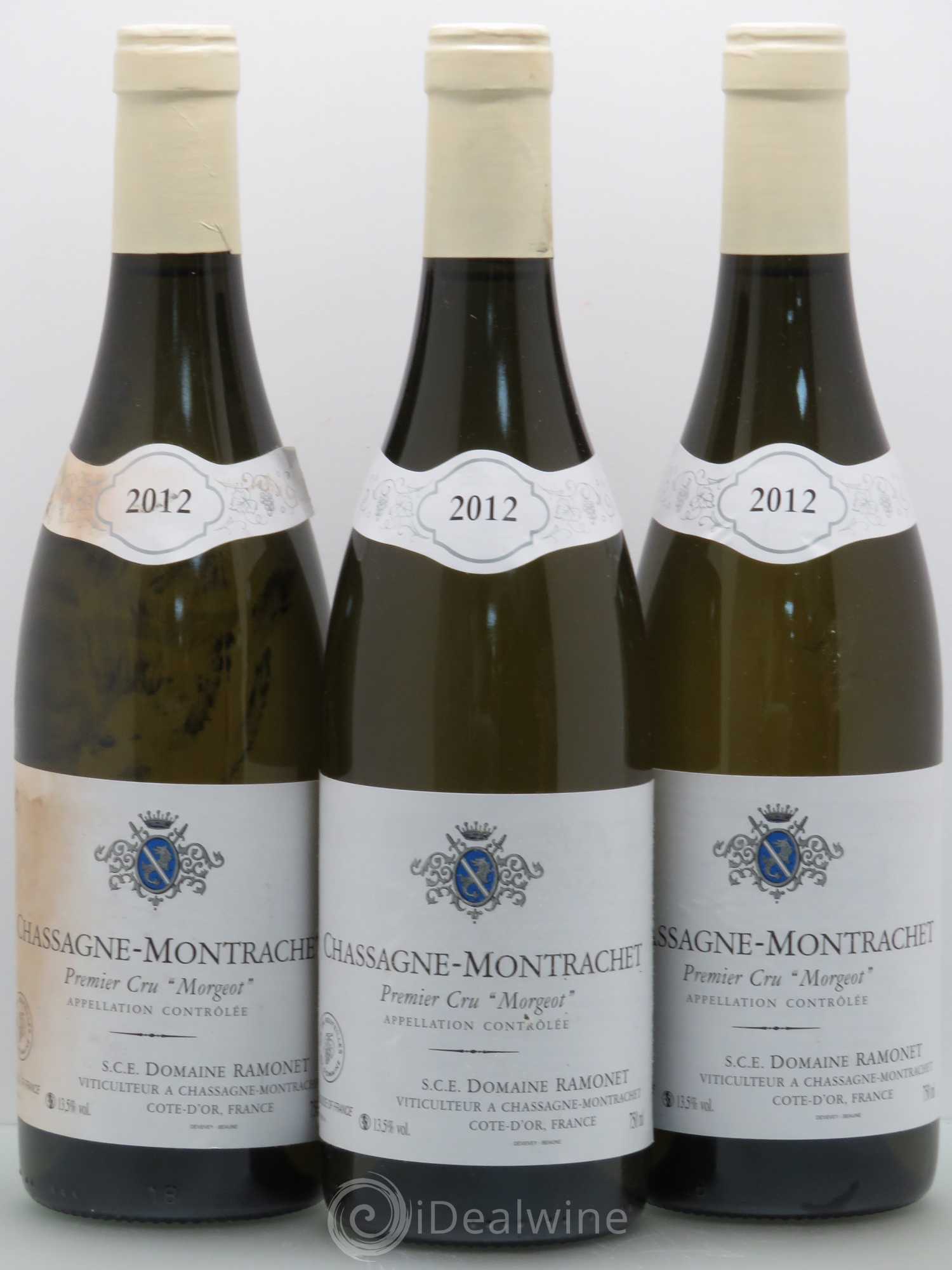 Chassagne-Montrachet 1er Cru Morgeot Ramonet (Domaine) 2012 - Lot de 3 bouteilles - 0