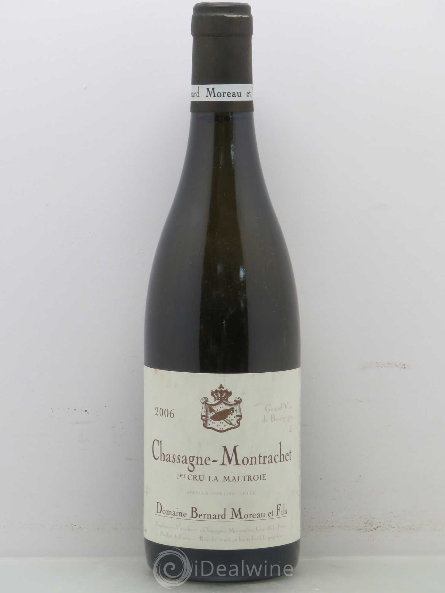 Chassagne-Montrachet 1er Cru La Maltroie Bernard Moreau 2006 - Posten von 1 Flasche - 0