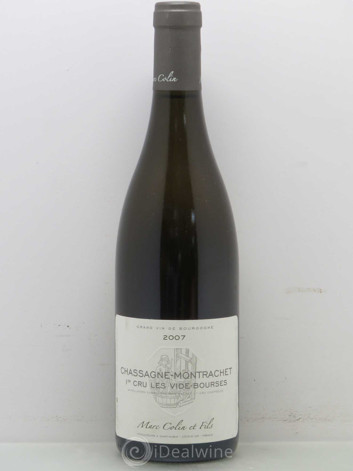 Chassagne-Montrachet 1er Cru Les Vide-Bourses Marc Colin 2007 - Lotto di 1 bottiglia - 0