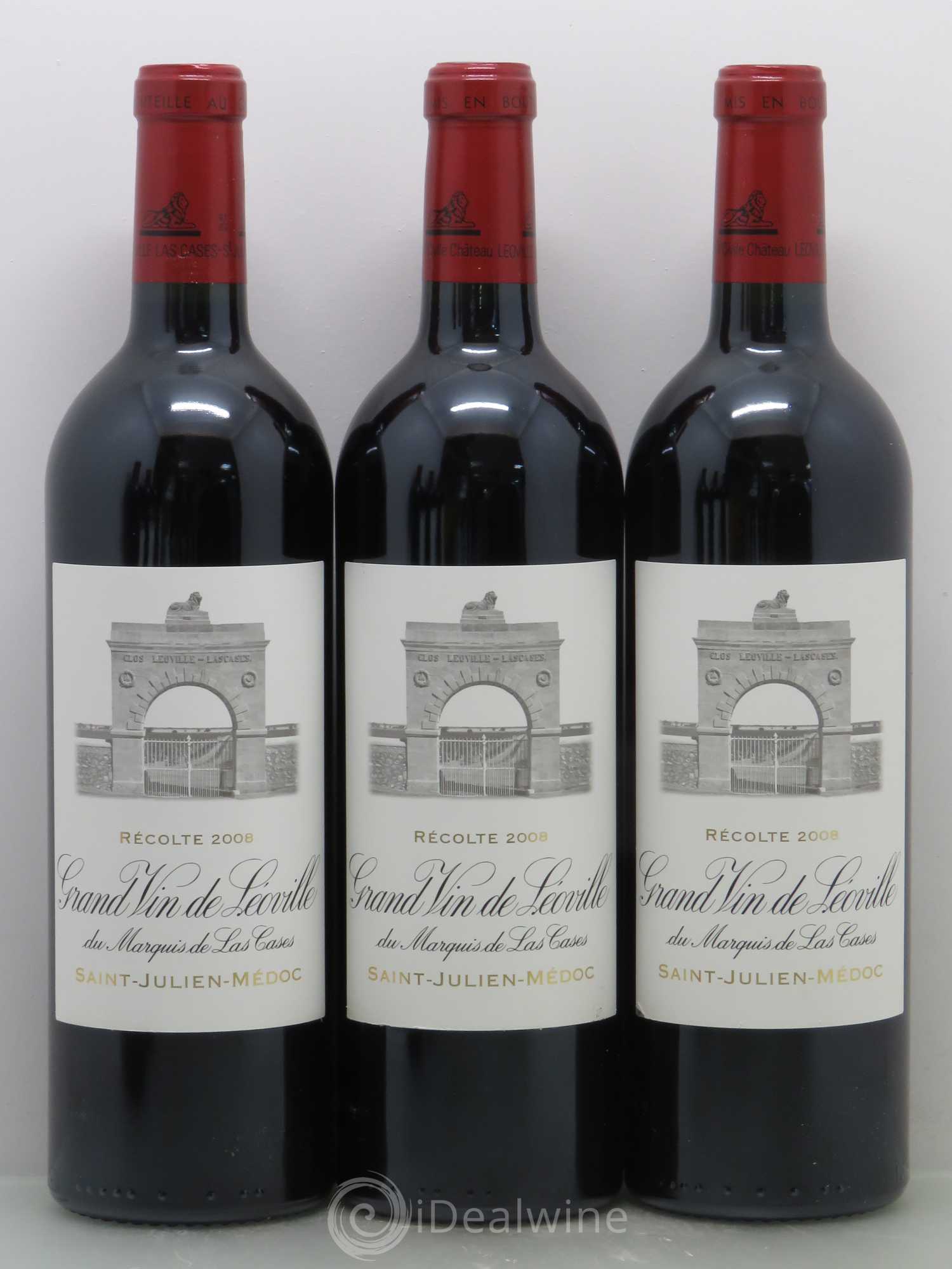 Château Léoville Las Cases 2ème Grand Cru Classé 2008 - Lotto di 6 bottiglie - 1