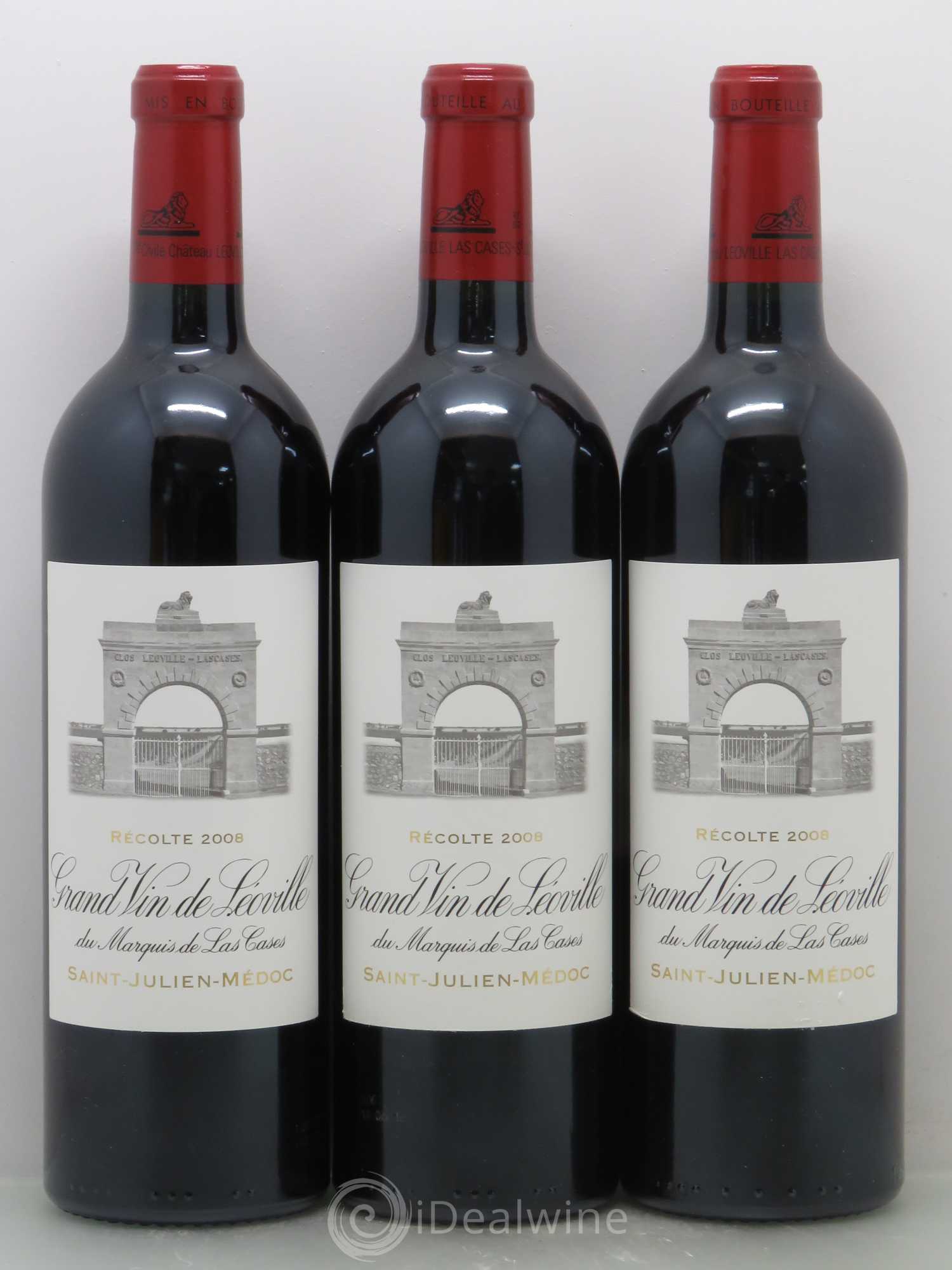Château Léoville Las Cases 2ème Grand Cru Classé 2008 - Lotto di 6 bottiglie - 2