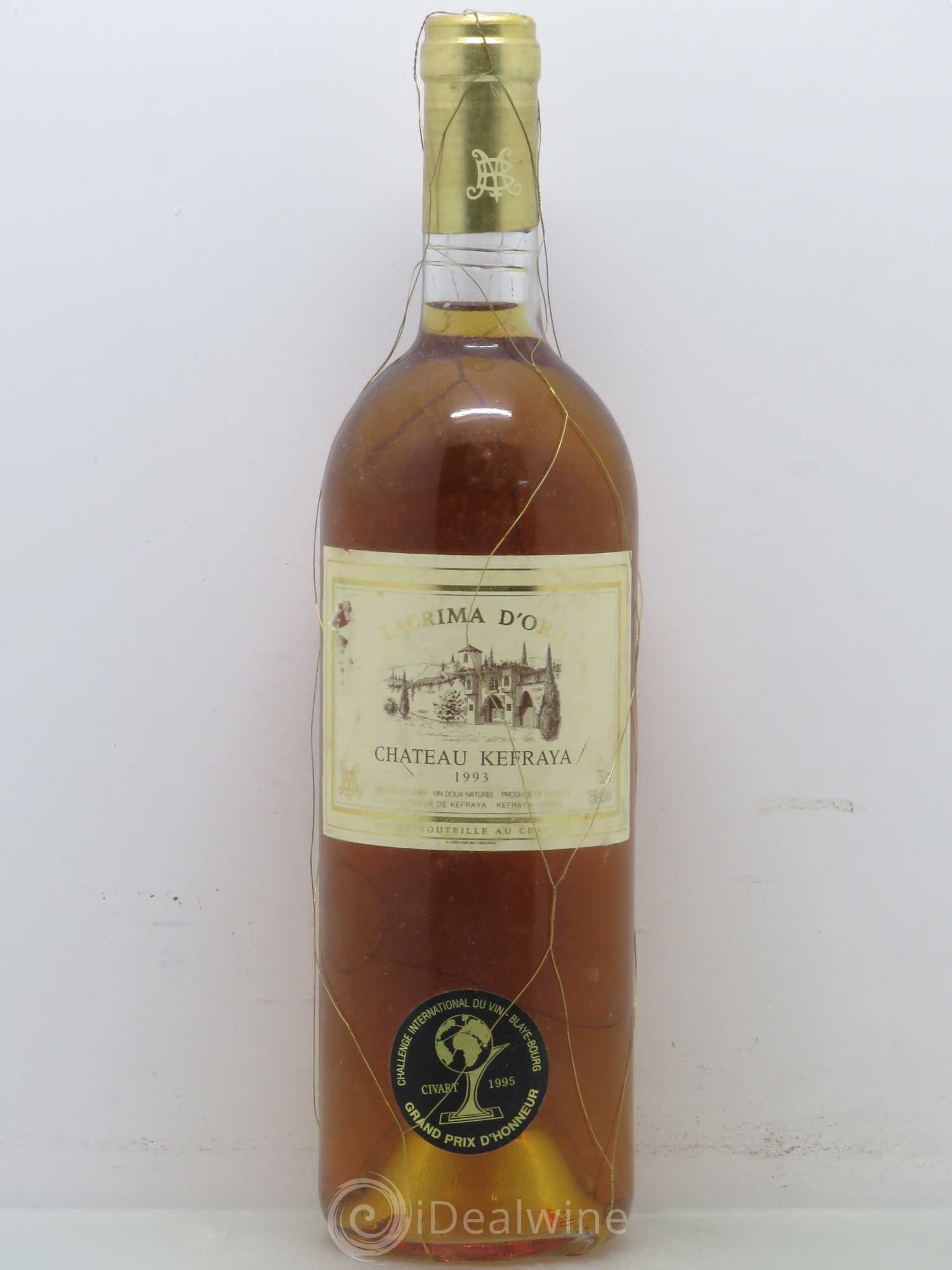Divers Lacrima d'Oro Kefraya 1993 - Posten von 1 Flasche - 0