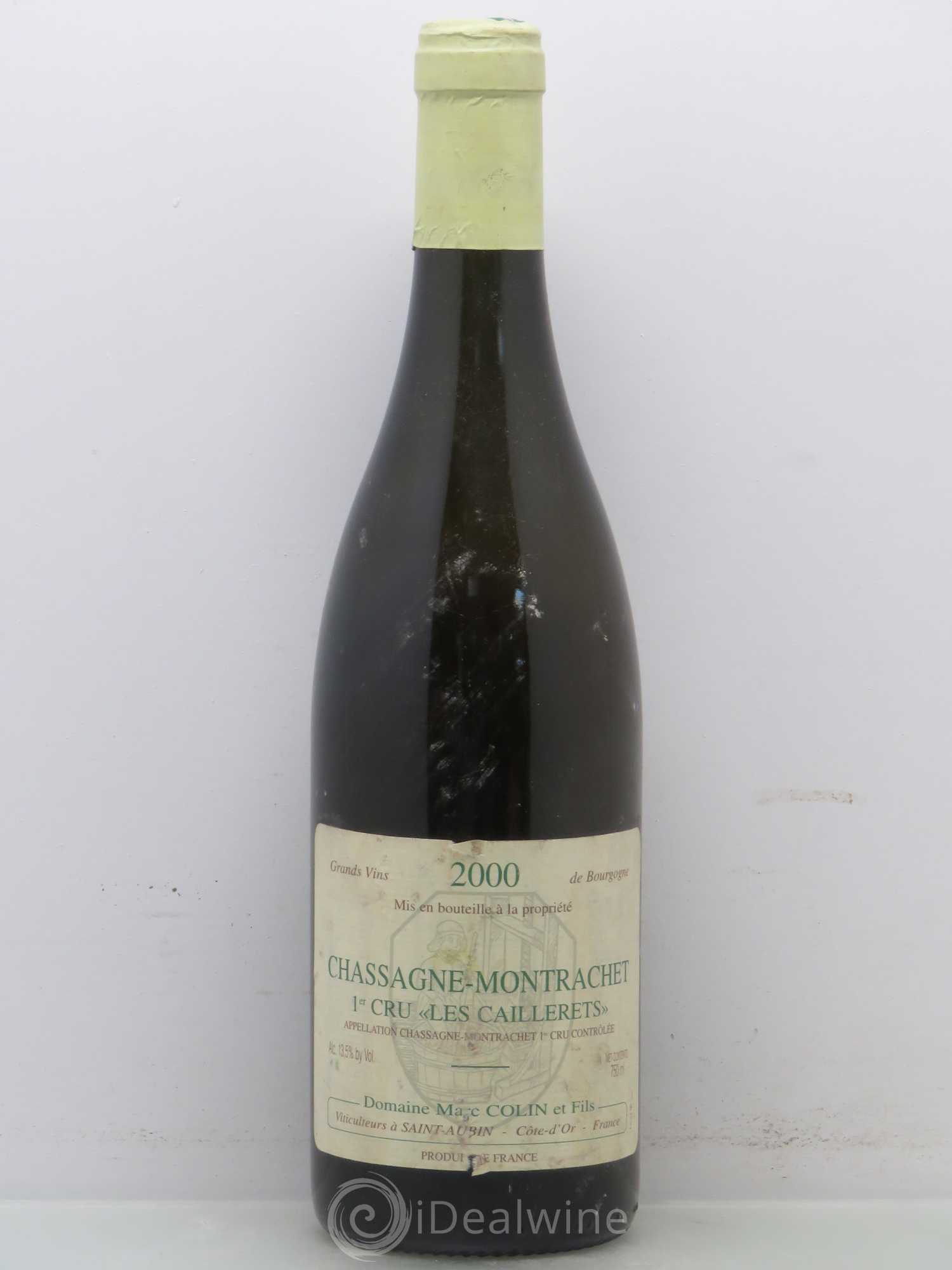 Chassagne-Montrachet 1er Cru Les Caillerets Marc Colin 2000 - Posten von 1 Flasche - 0