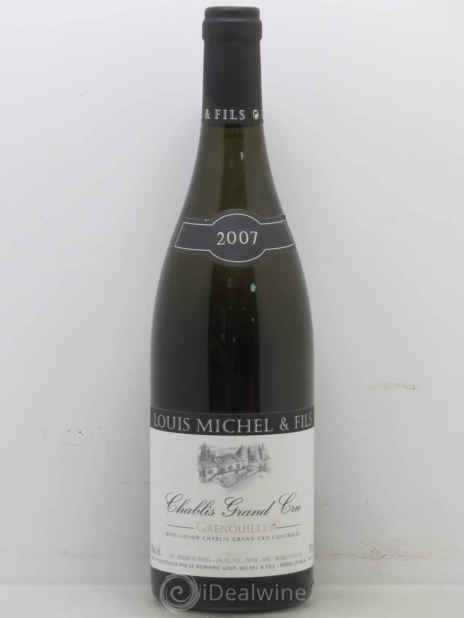 Chablis Grand Cru Grenouilles Louis Michel et Fils 2007 - Lot de 1 bouteille - 0