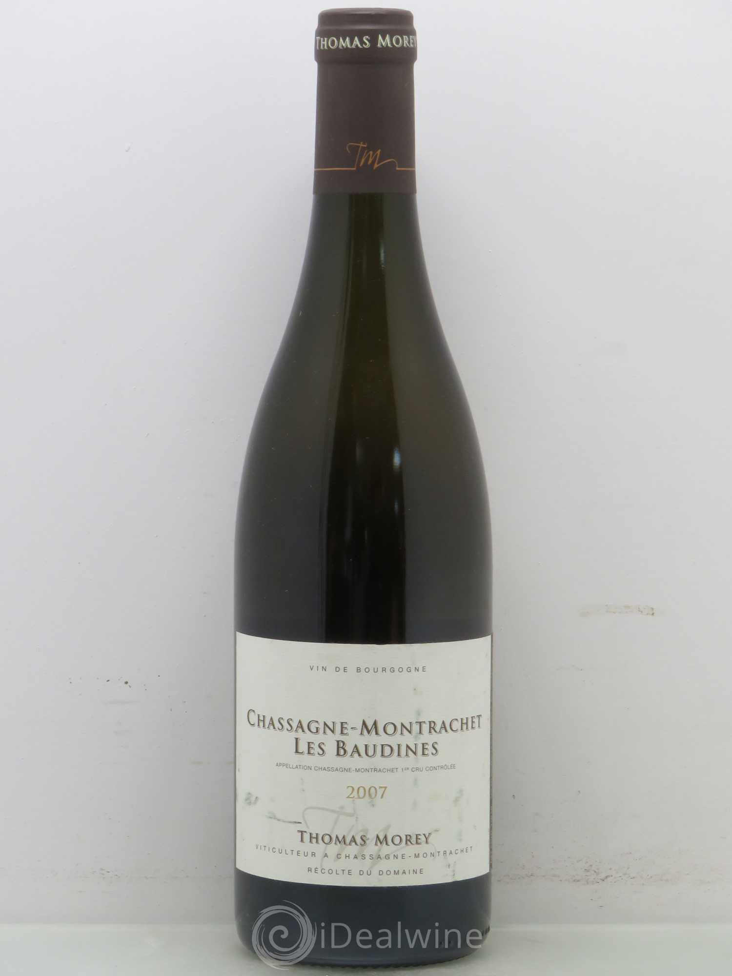 Chassagne-Montrachet 1er Cru Thomas Morey 2007 - Posten von 1 Flasche - 0
