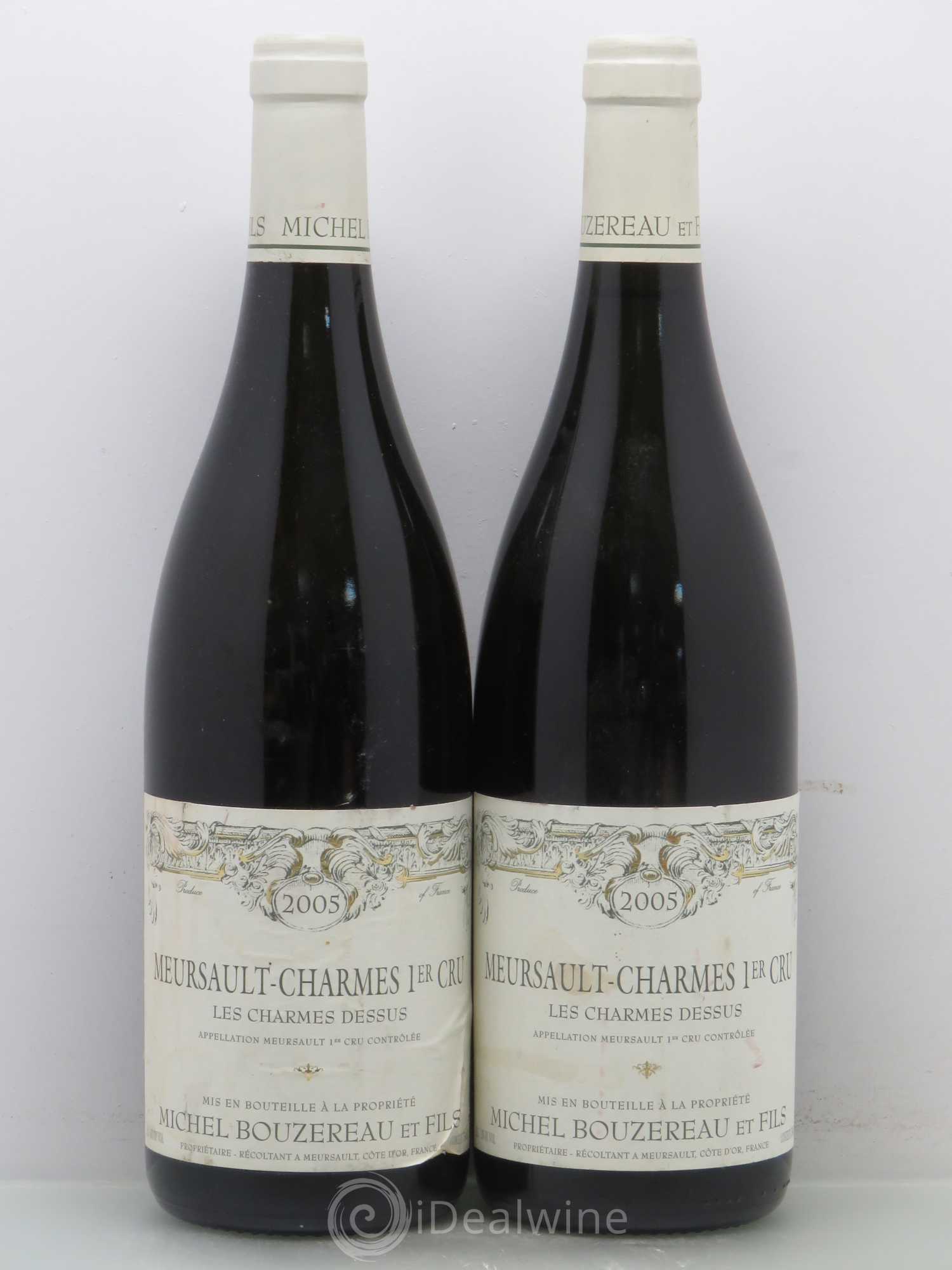 Meursault 1er Cru Charmes Les Charmes Dessus Michel Bouzereau et Fils (Domaine) Du Dessus 2005 - Lot de 2 bouteilles - 0