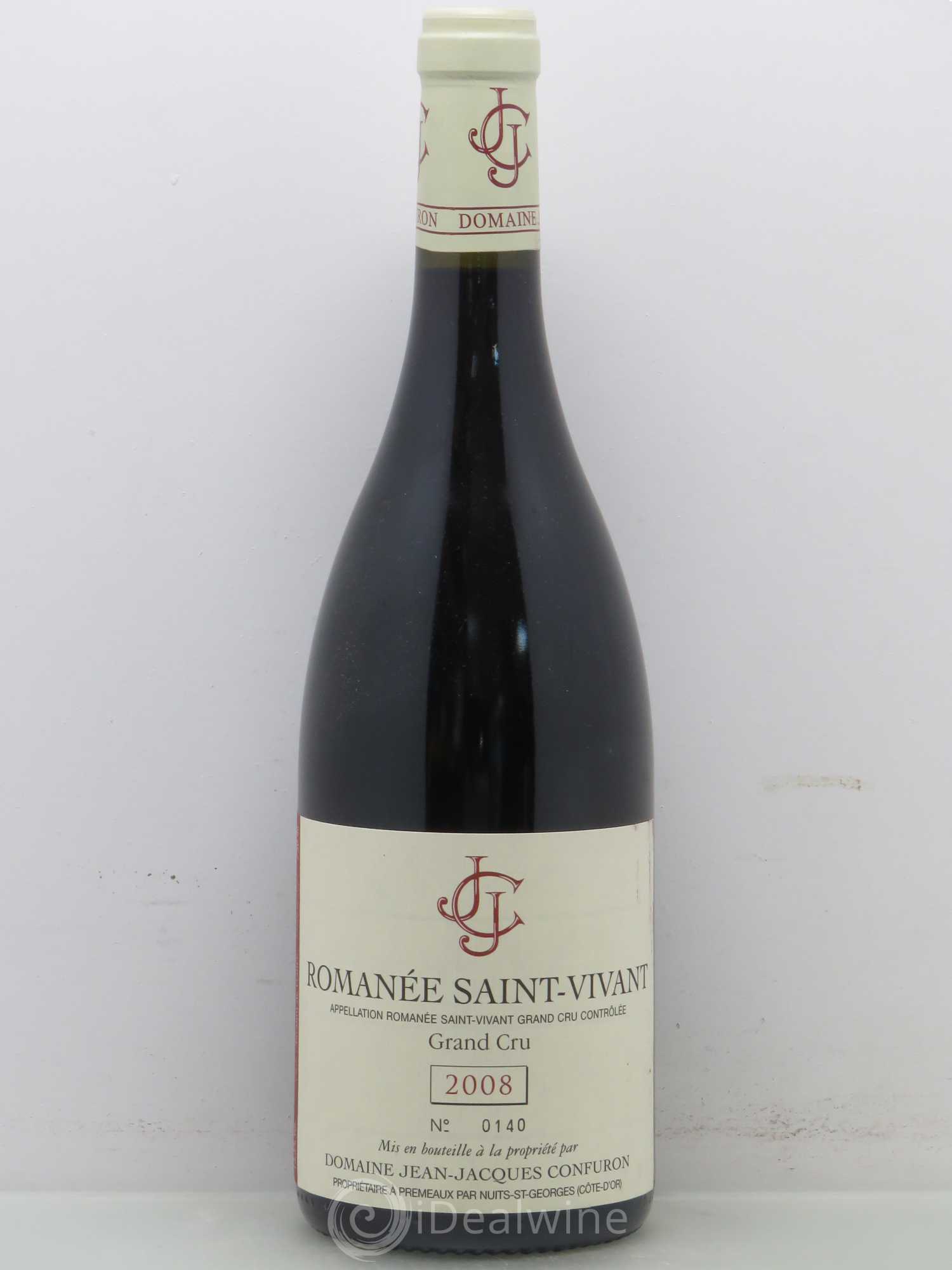 Romanée-Saint-Vivant Grand Cru Jean-Jacques Confuron 2008 - Lot de 1 bouteille - 0