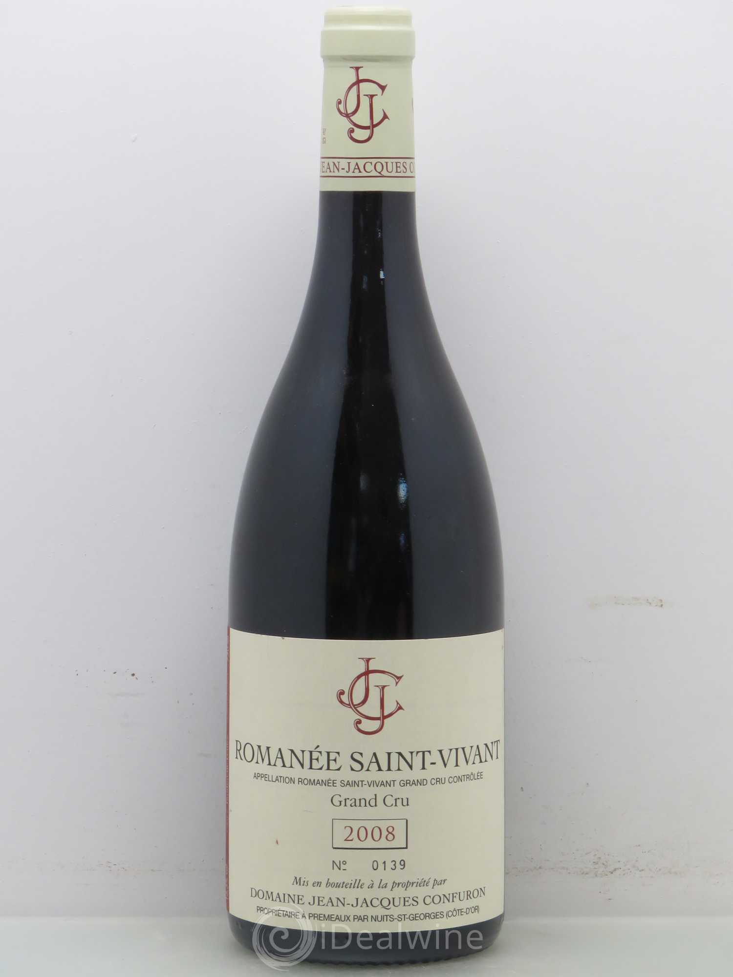 Romanée-Saint-Vivant Grand Cru Jean-Jacques Confuron 2008 - Lot de 1 bouteille - 0
