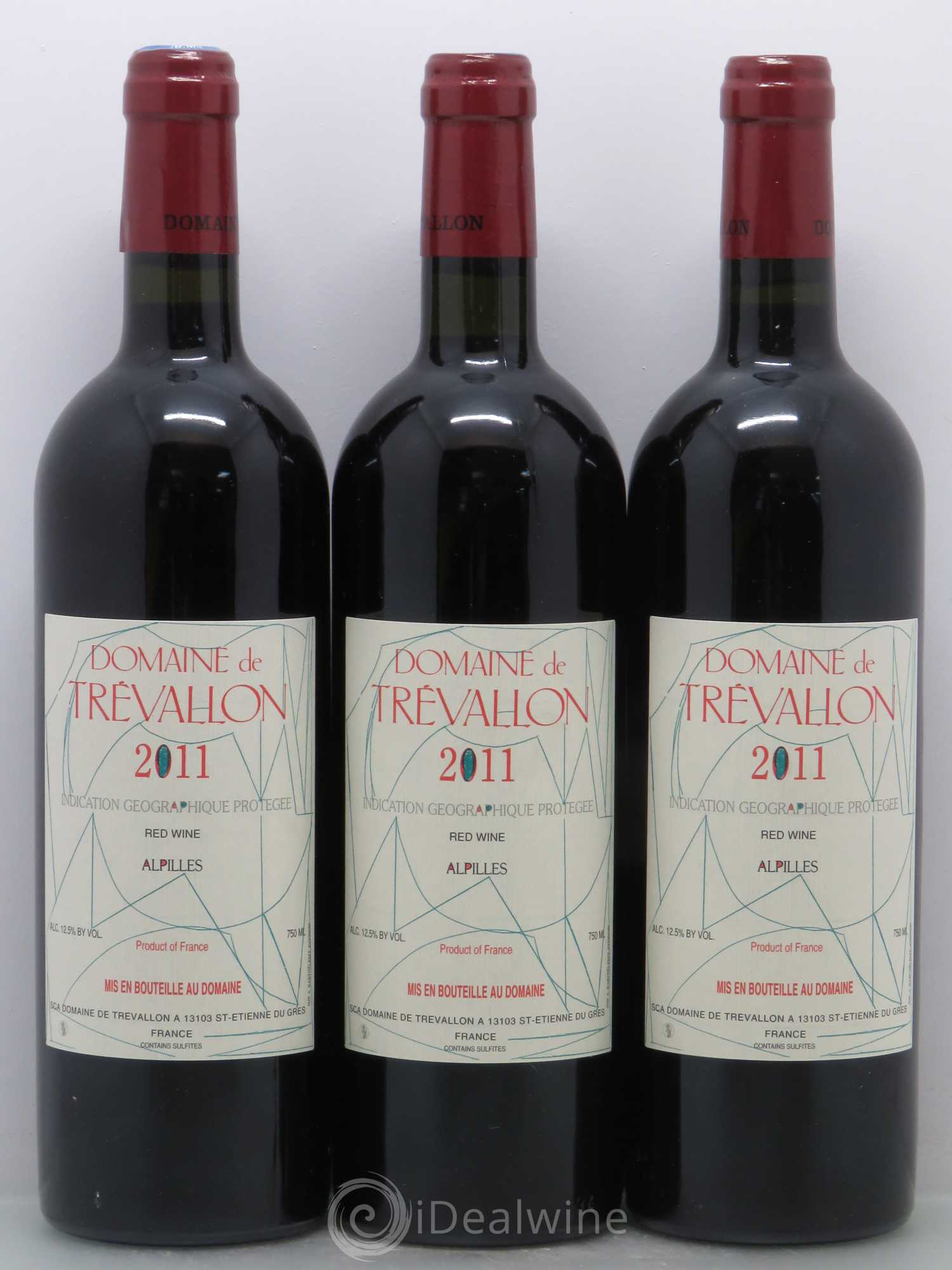Alpilles Trévallon (Domaine de) Eloi Dürrbach (sans prix de réserve) 2011 - Lot de 3 bouteilles - 0