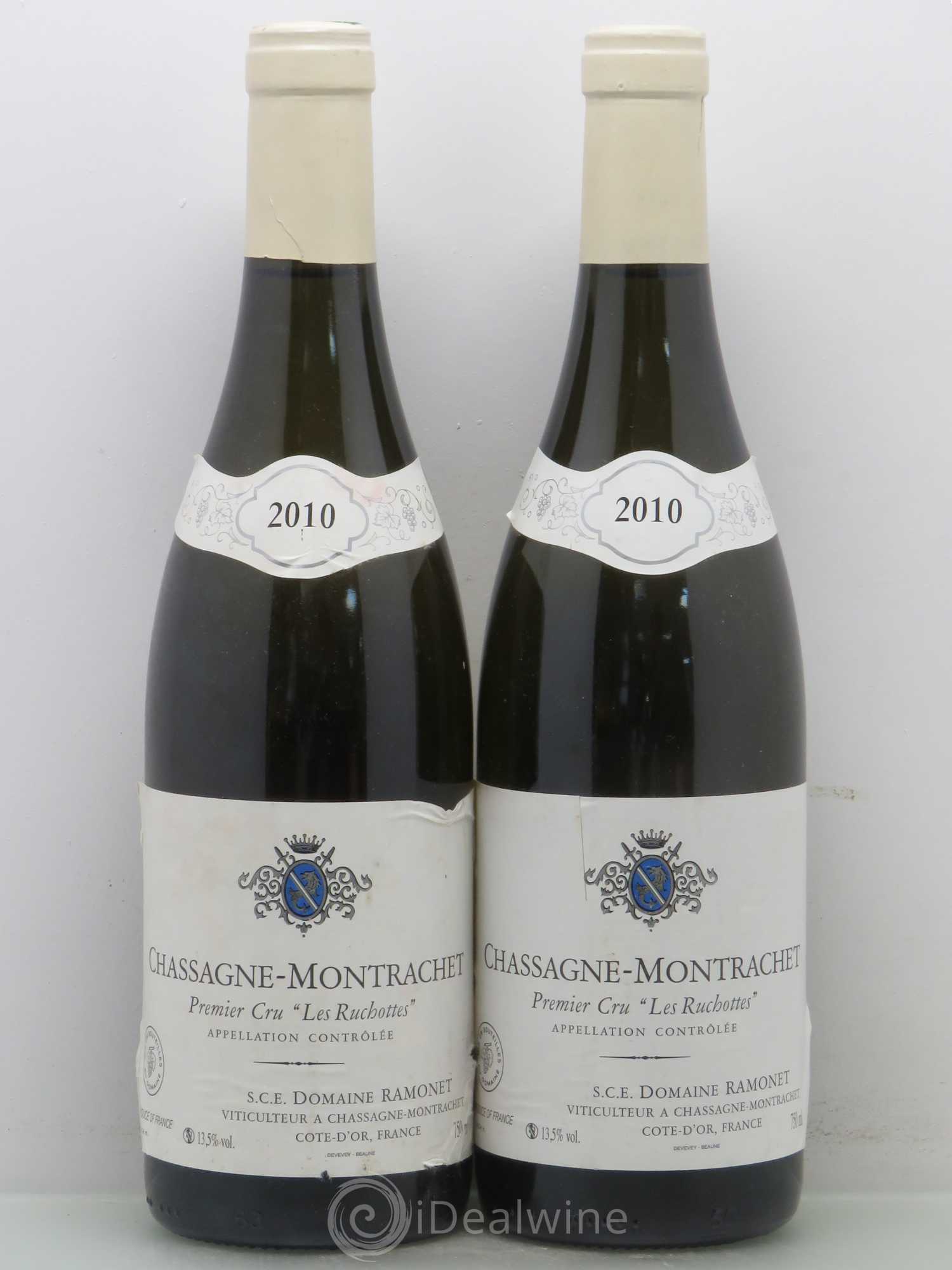 Chassagne-Montrachet 1er Cru Les Ruchottes Ramonet (Domaine) 2010 - Lot de 2 bouteilles - 0