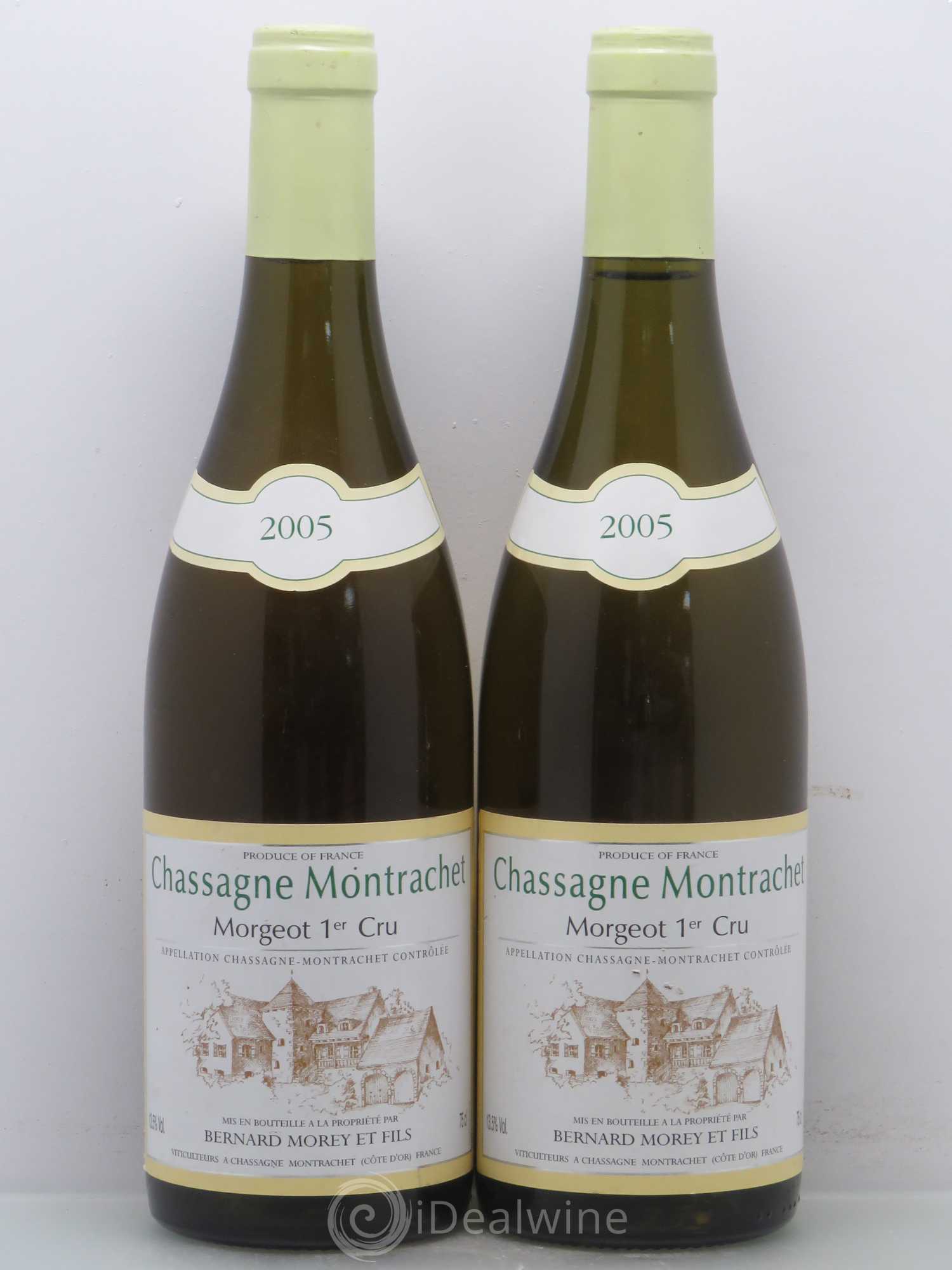 Chassagne-Montrachet 1er Cru Morgeot Morey 2005 - Posten von 2 Flaschen - 0