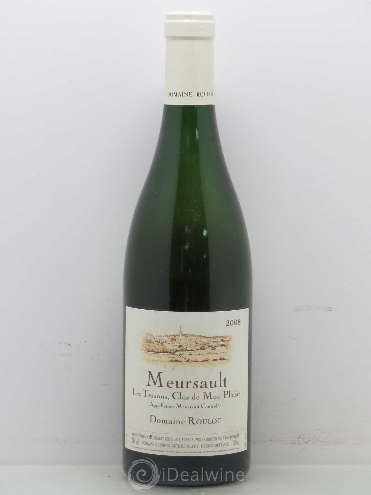 Meursault Les Tessons Clos de Mon plaisir Roulot (Domaine) 2008 - Lot de 1 bouteille - 0