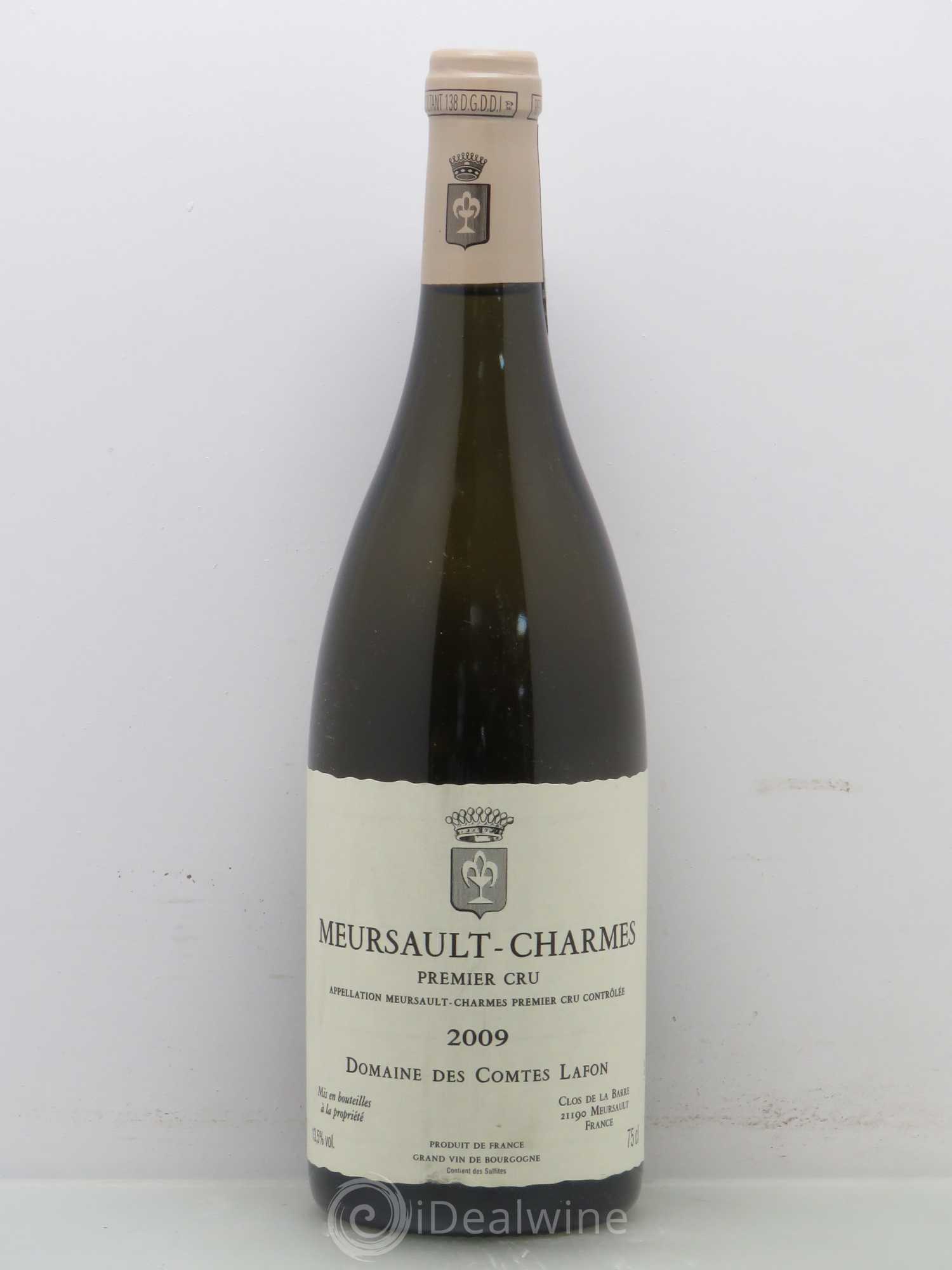 Meursault 1er Cru Charmes Comtes Lafon (Domaine des) 2009 - Lot de 1 bouteille - 0