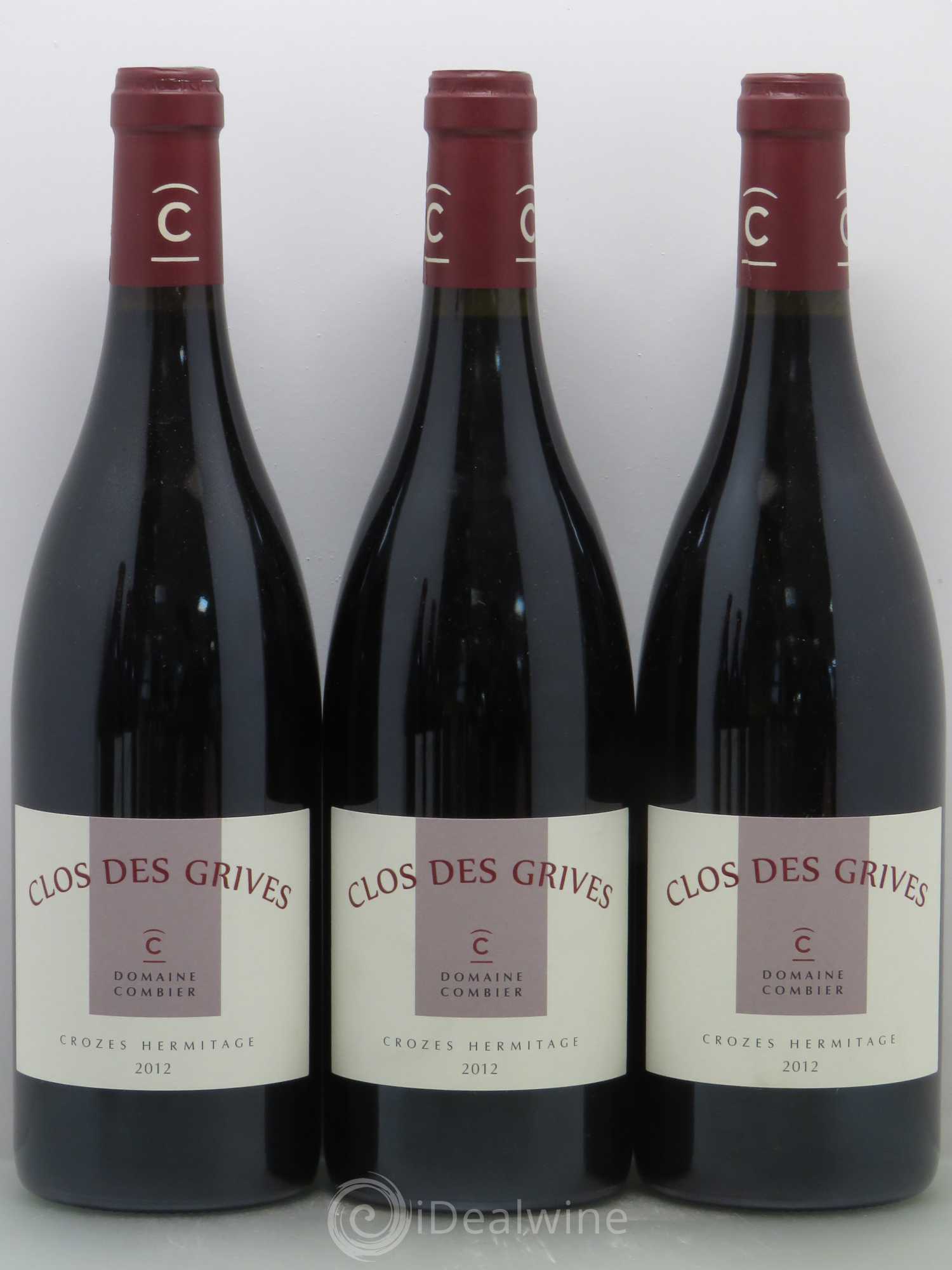 Crozes-Hermitage Clos des Grives Combier 2012 - Lot de 6 bouteilles - 1