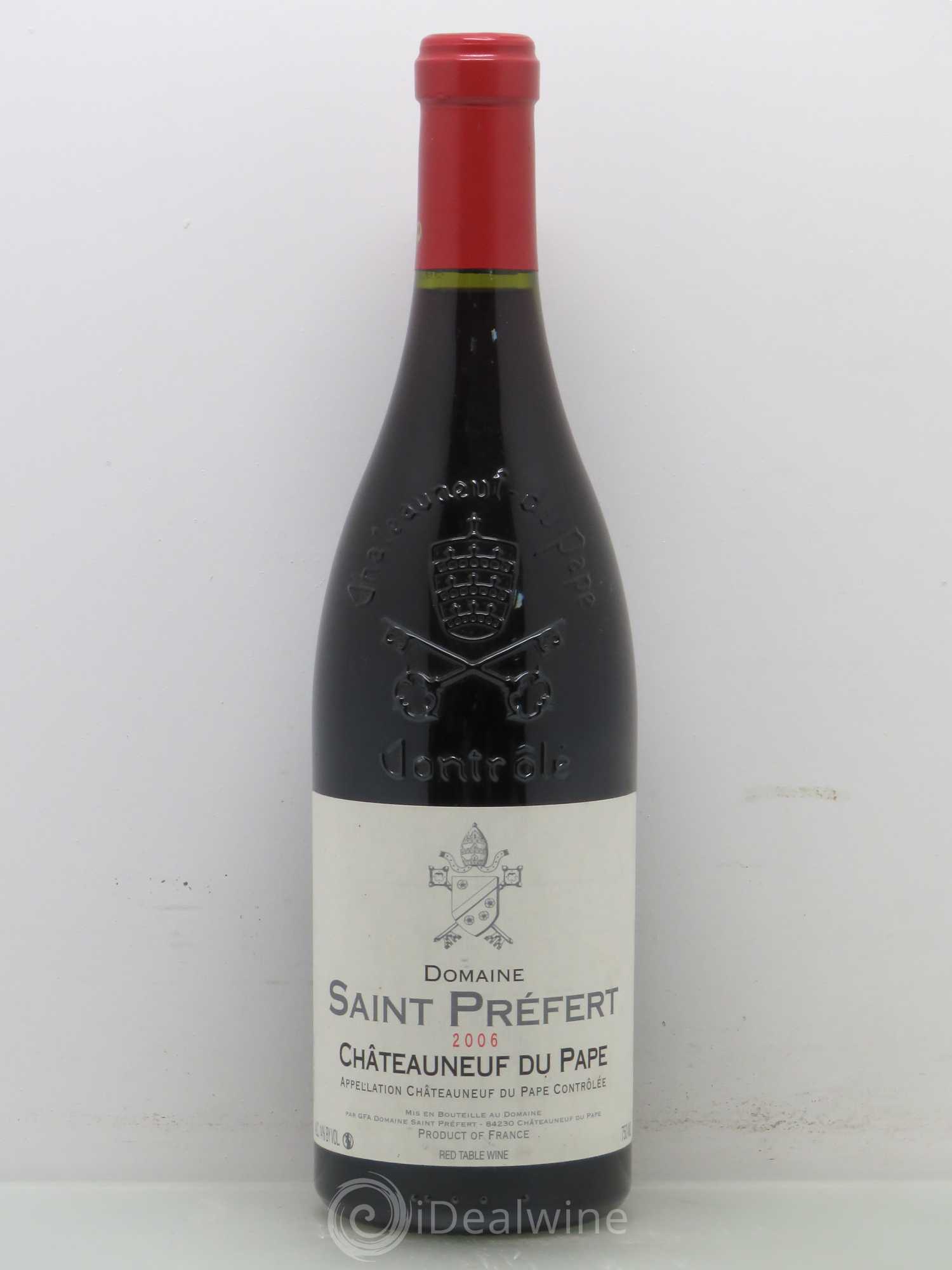 Châteauneuf-du-Pape Domaine Saint-Préfert 2006 - Lot de 1 bouteille - 0