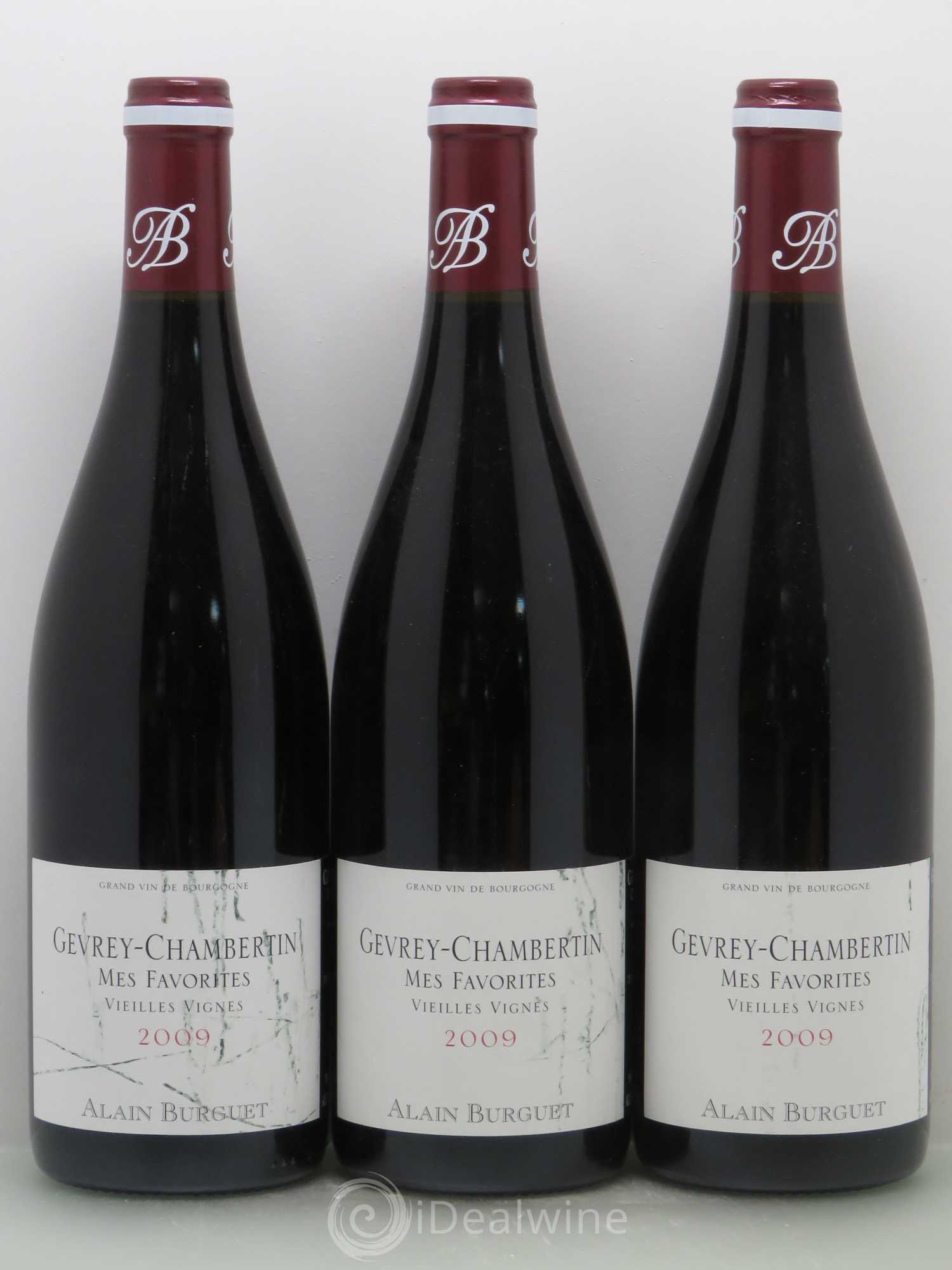 Gevrey-Chambertin Mes Favorites Vieilles Vignes Alain Burguet 2009 - Posten von 3 Flaschen - 0