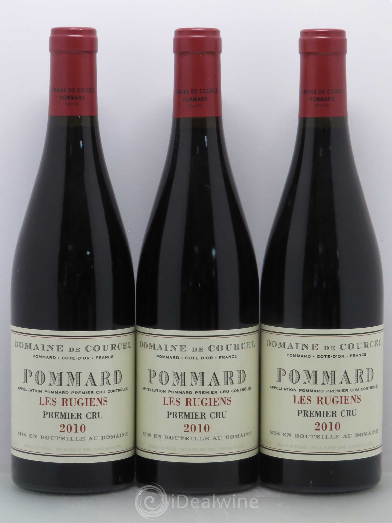 Pommard 1er Cru Les Rugiens de Courcel (Domaine) 2010 - Lot de 3 bouteilles - 0