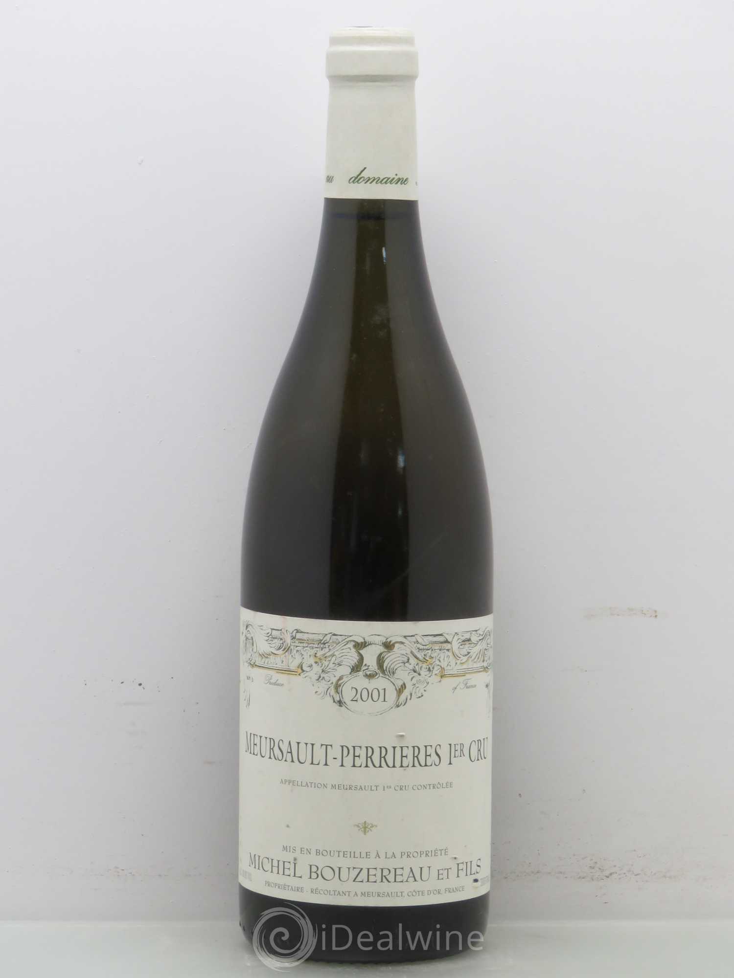 Meursault 1er Cru Perrières Michel Bouzereau et Fils (Domaine) 2001 - Lot de 1 bouteille - 0